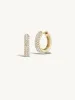 Sunrise Pave Hoop + Free Mini Round Diamond Charms sold by Sophie Ratner