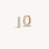 Sunrise Pave Hoop + Free Mini Round Diamond Charms sold by Sophie Ratner