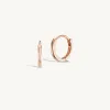 8mm Gold Huggies + Free Mini Round Diamond Charms sold by Sophie Ratner