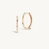 15mm Gold Huggies + Free Mini Round Pierced Diamond Charms sold by Sophie Ratner