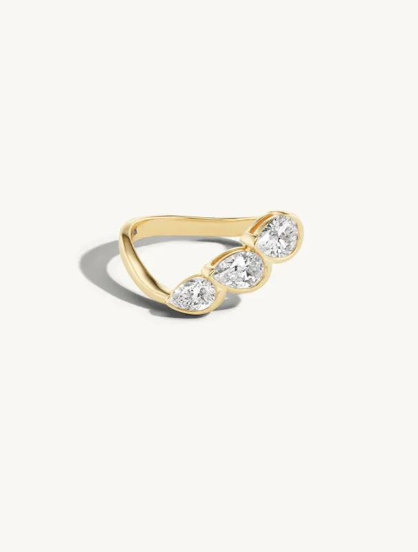 Triplet Droplet Ring sold by Sophie Ratner