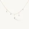 Pierced Pear Five Diamond Necklace sold by Sophie Ratner