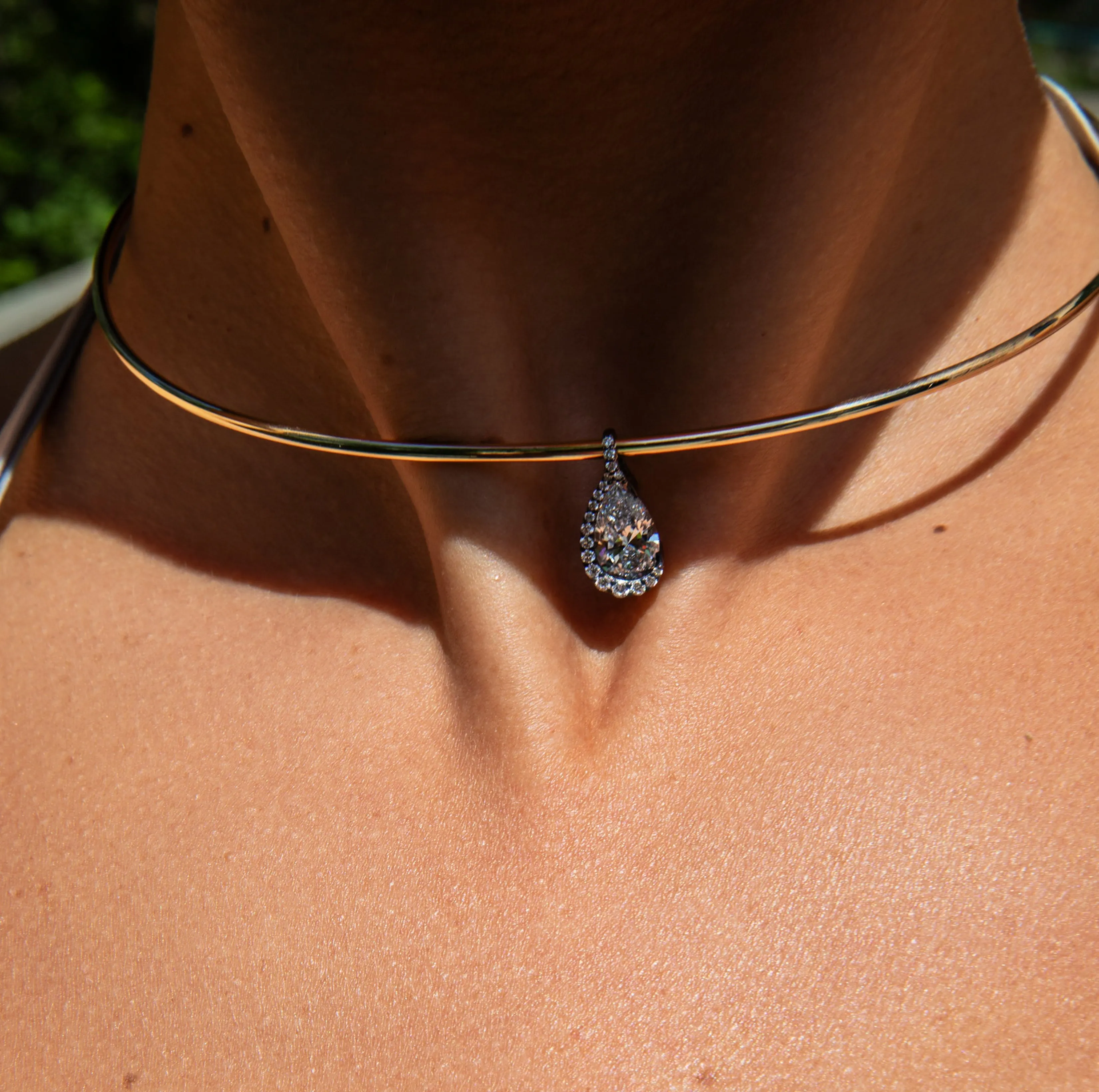 Patina Droplet Pendant Necklace sold by Sophie Ratner product image thumbnail 3