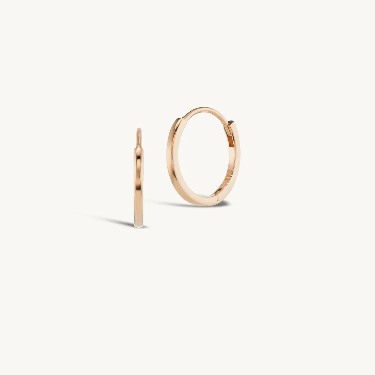 12mm Gold Huggies + Free Mini Diamond Charms sold by Sophie Ratner product image thumbnail 5