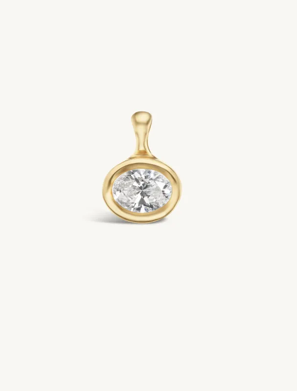 SRJ x ZM Oval Diamond and Enamel Pendant sold by Sophie Ratner