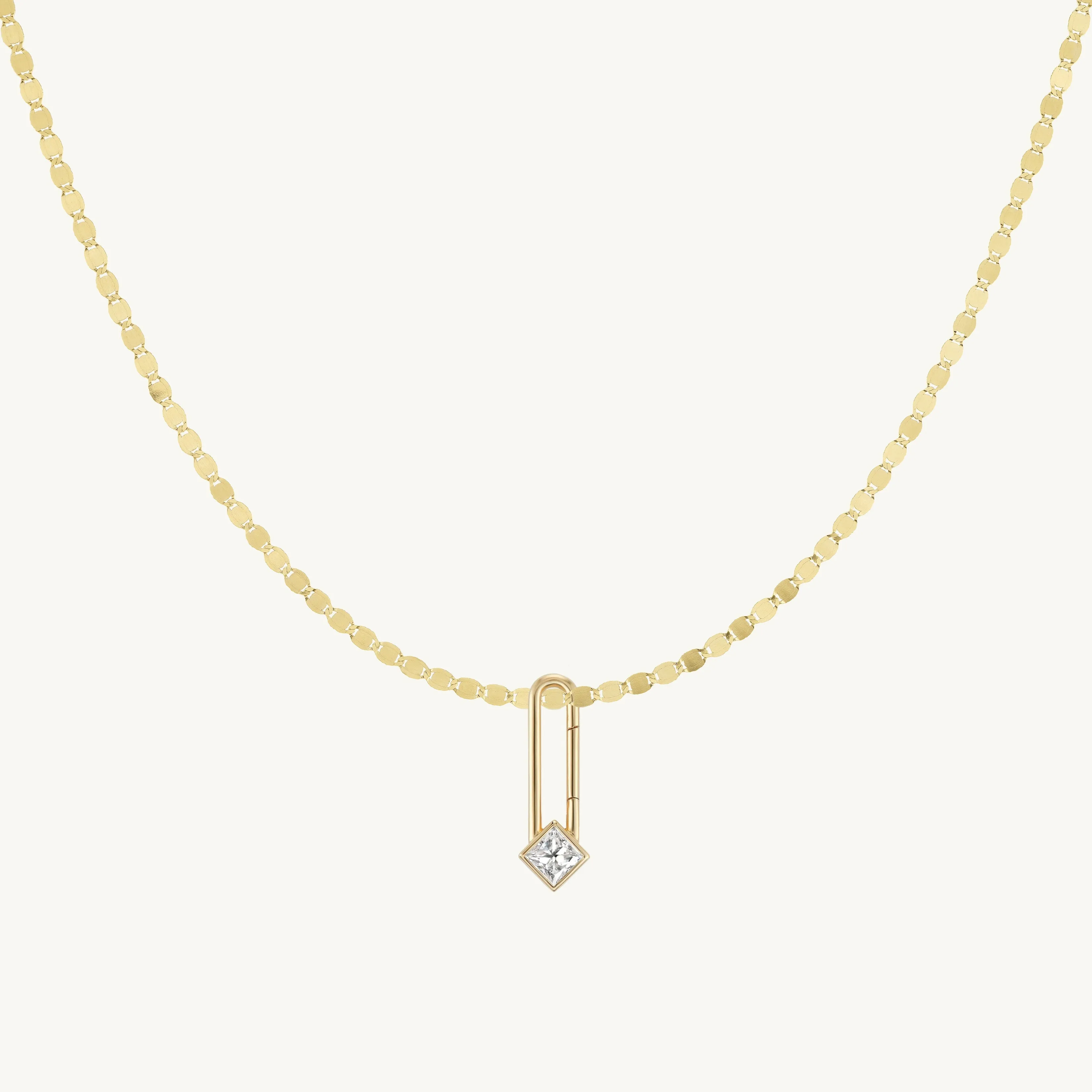 Princess Lock + Free Chain Necklace sold by Sophie Ratner product image thumbnail 5