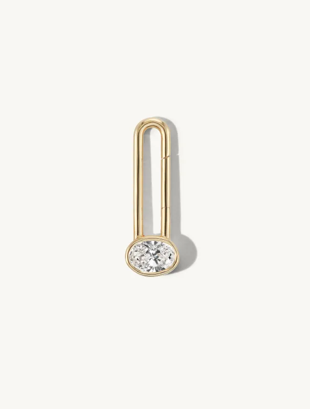 Oval Lock + Free Chain Necklace sold by Sophie Ratner