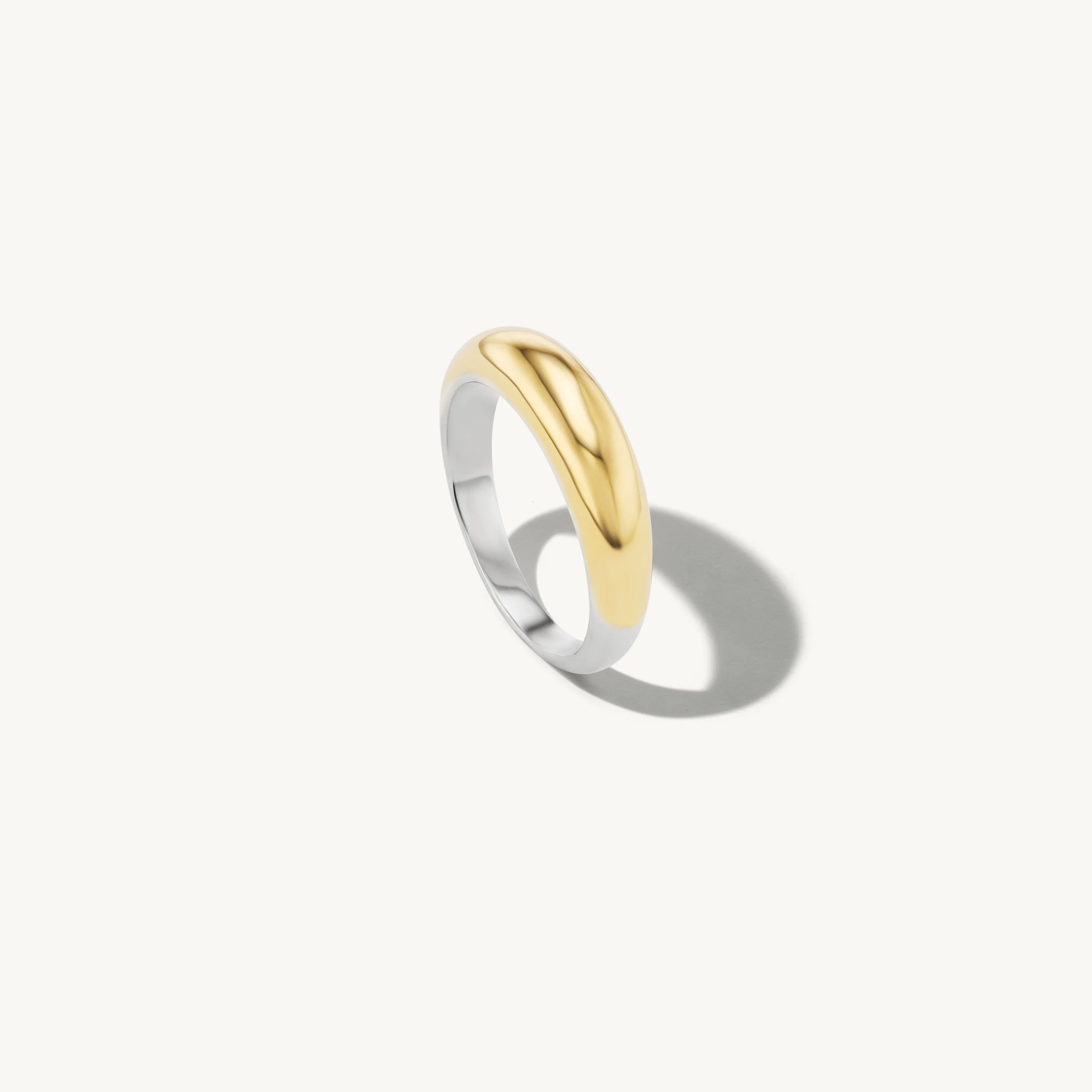 Thick Gold Tapered Band sold by Sophie Ratner product image thumbnail 4