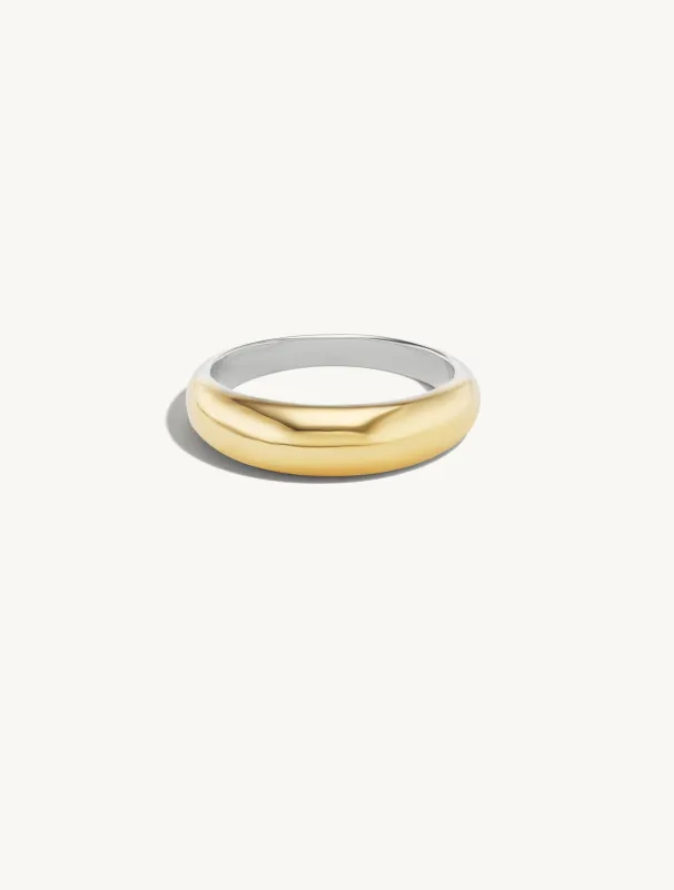 Thick Gold Tapered Band sold by Sophie Ratner