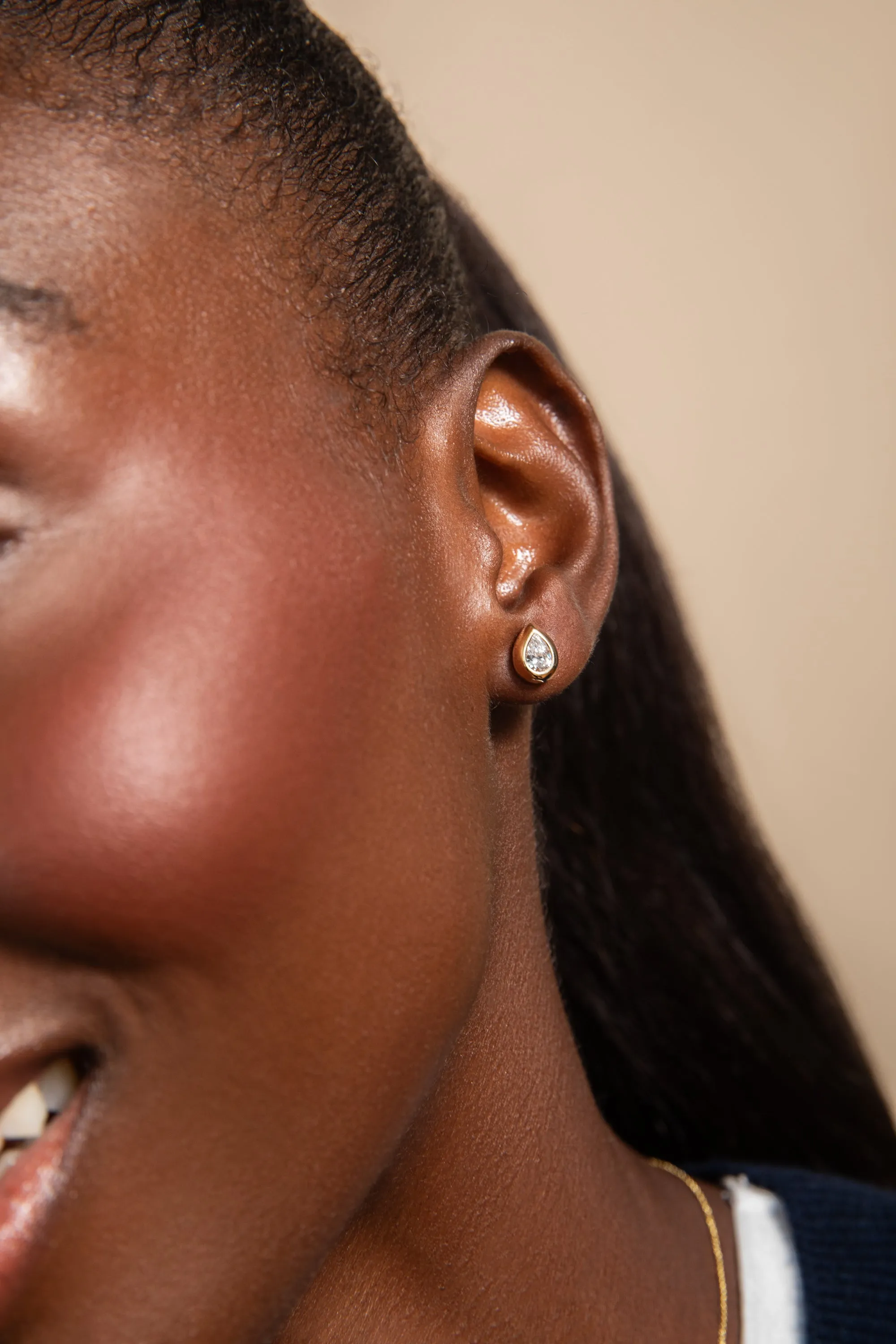 Medium Pear Venus Stud sold by Sophie Ratner product image thumbnail 4