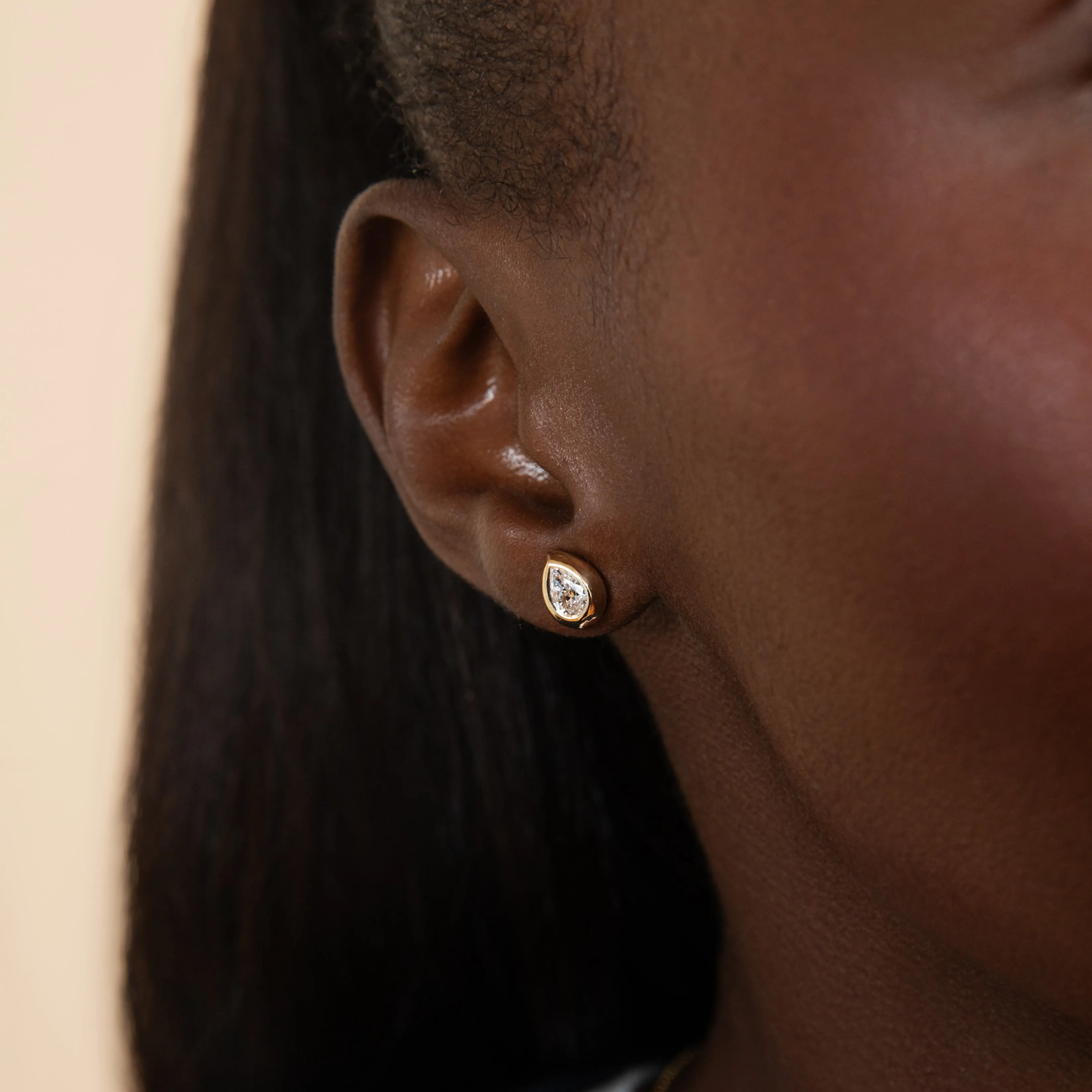 Medium Pear Venus Stud sold by Sophie Ratner product image thumbnail 2