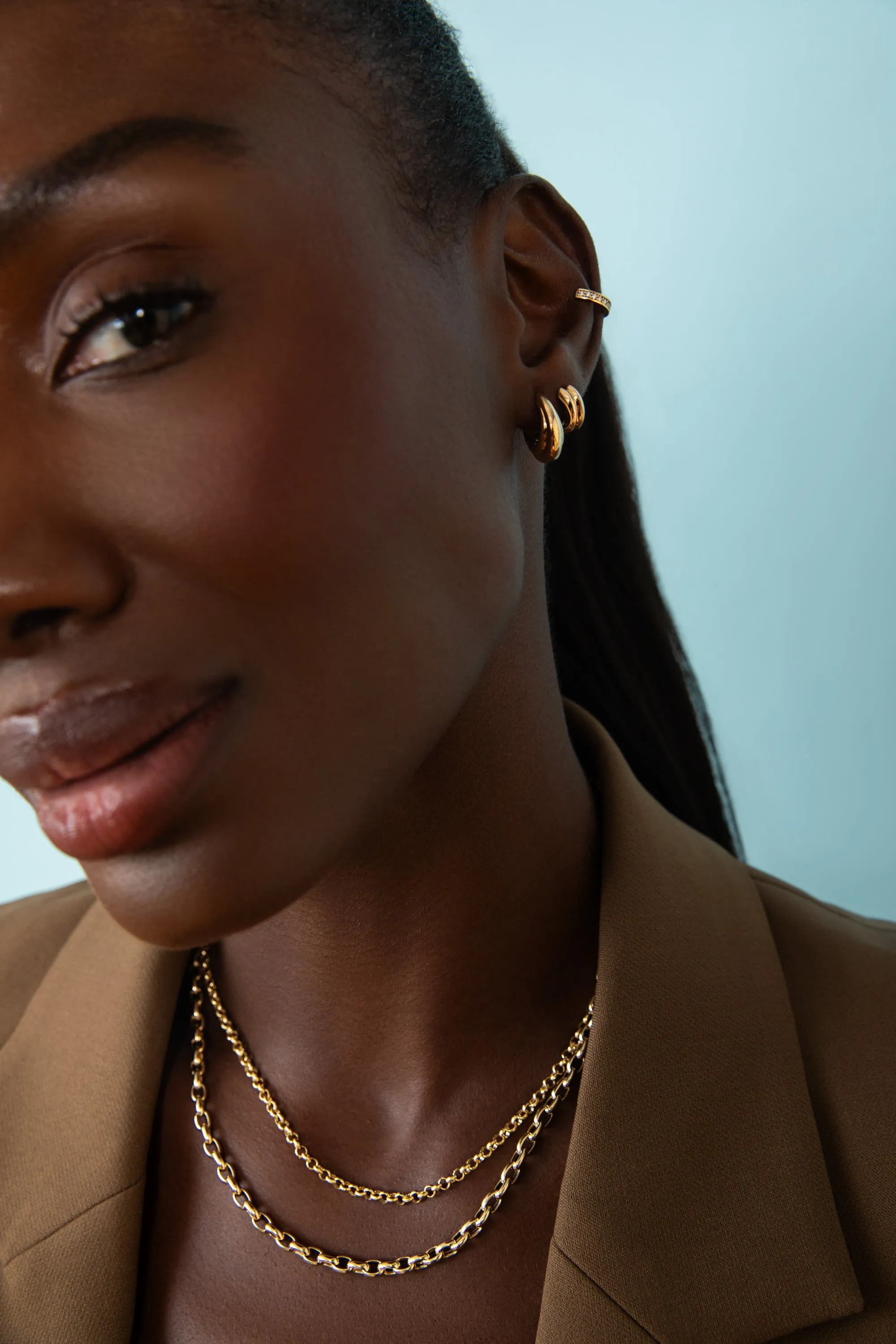 Chunky Rolo Chain Necklace sold by Sophie Ratner product image thumbnail 2