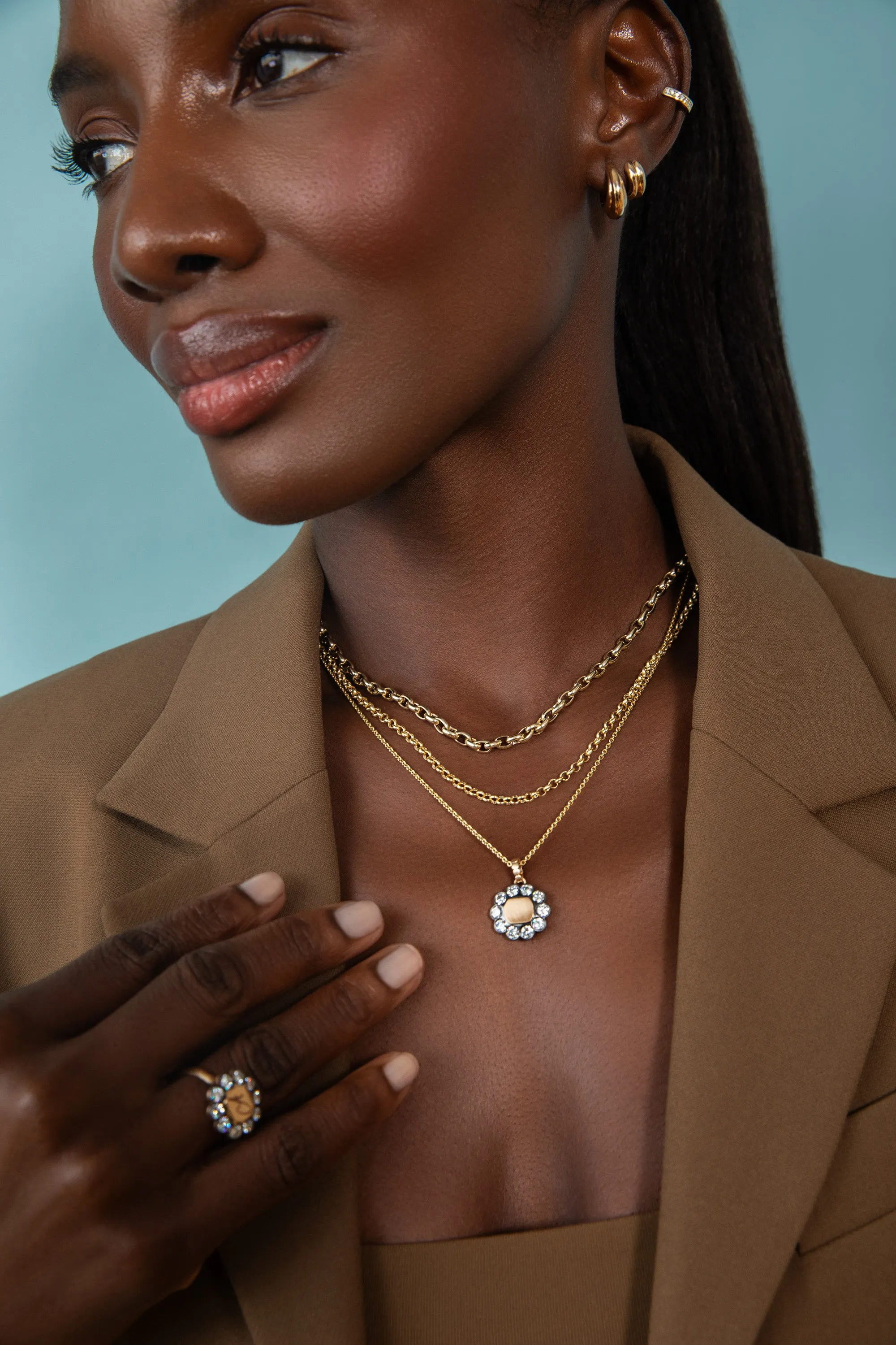 Chunky Rolo Chain Necklace sold by Sophie Ratner product image thumbnail 5