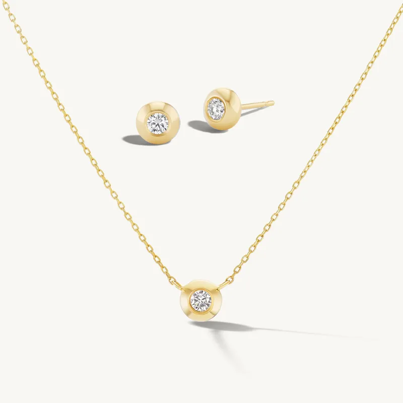 Free Holiday Gift Box: Diamond Studs & Necklace sold by Sophie Ratner