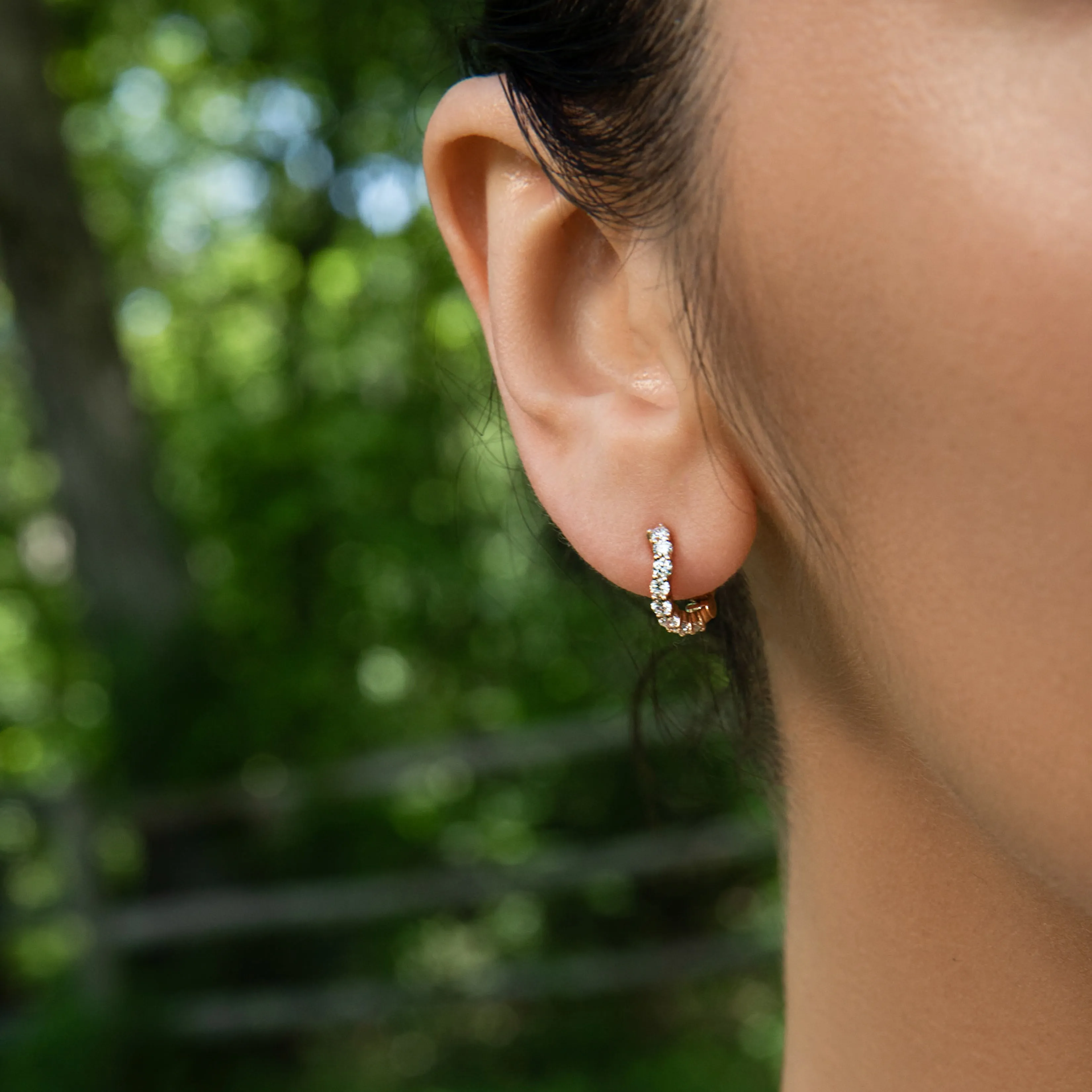 Double Prong Wave Hoop - In Stock sold by Sophie Ratner product image thumbnail 2