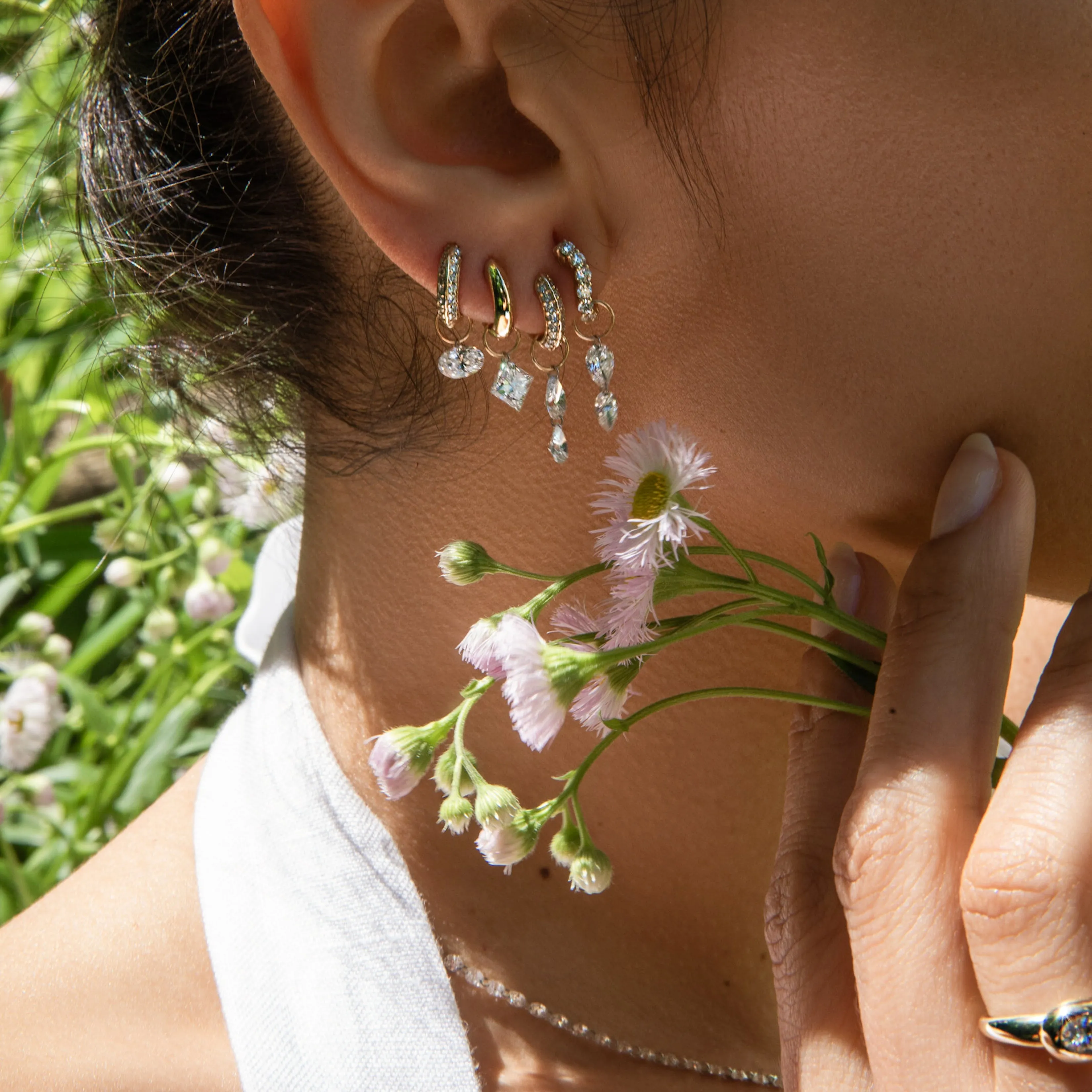 Double Prong Wave Hoop - In Stock sold by Sophie Ratner product image thumbnail 5