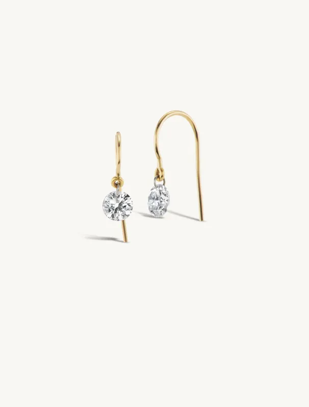 Petite Pierced Diamond Earrings - In Stock sold by Sophie Ratner