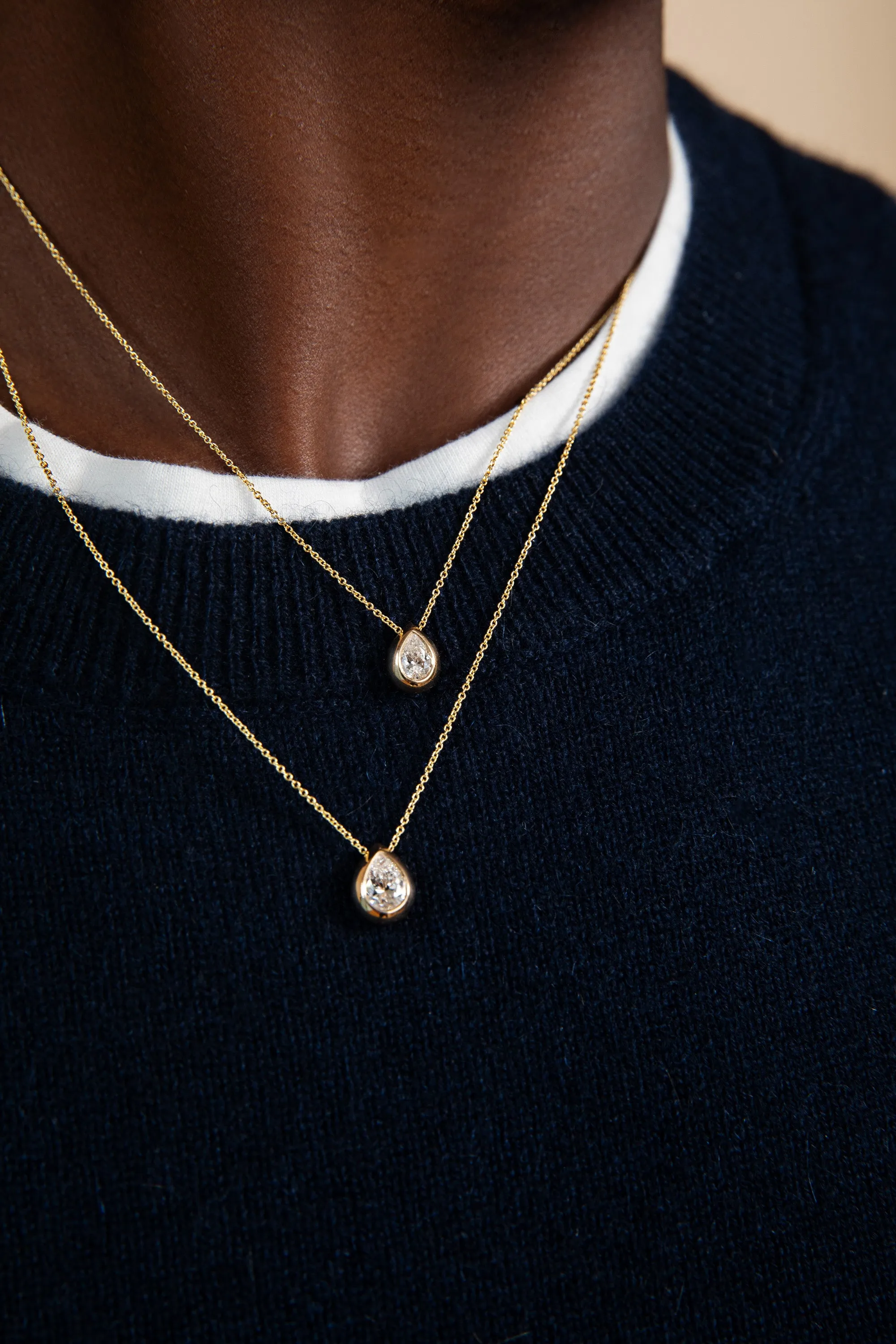 Medium Pear Venus Pendant - In Stock sold by Sophie Ratner product image thumbnail 4