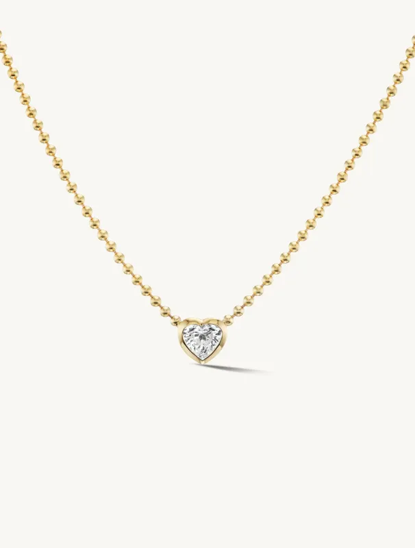 Beaded Heart Pendant - In Stock sold by Sophie Ratner