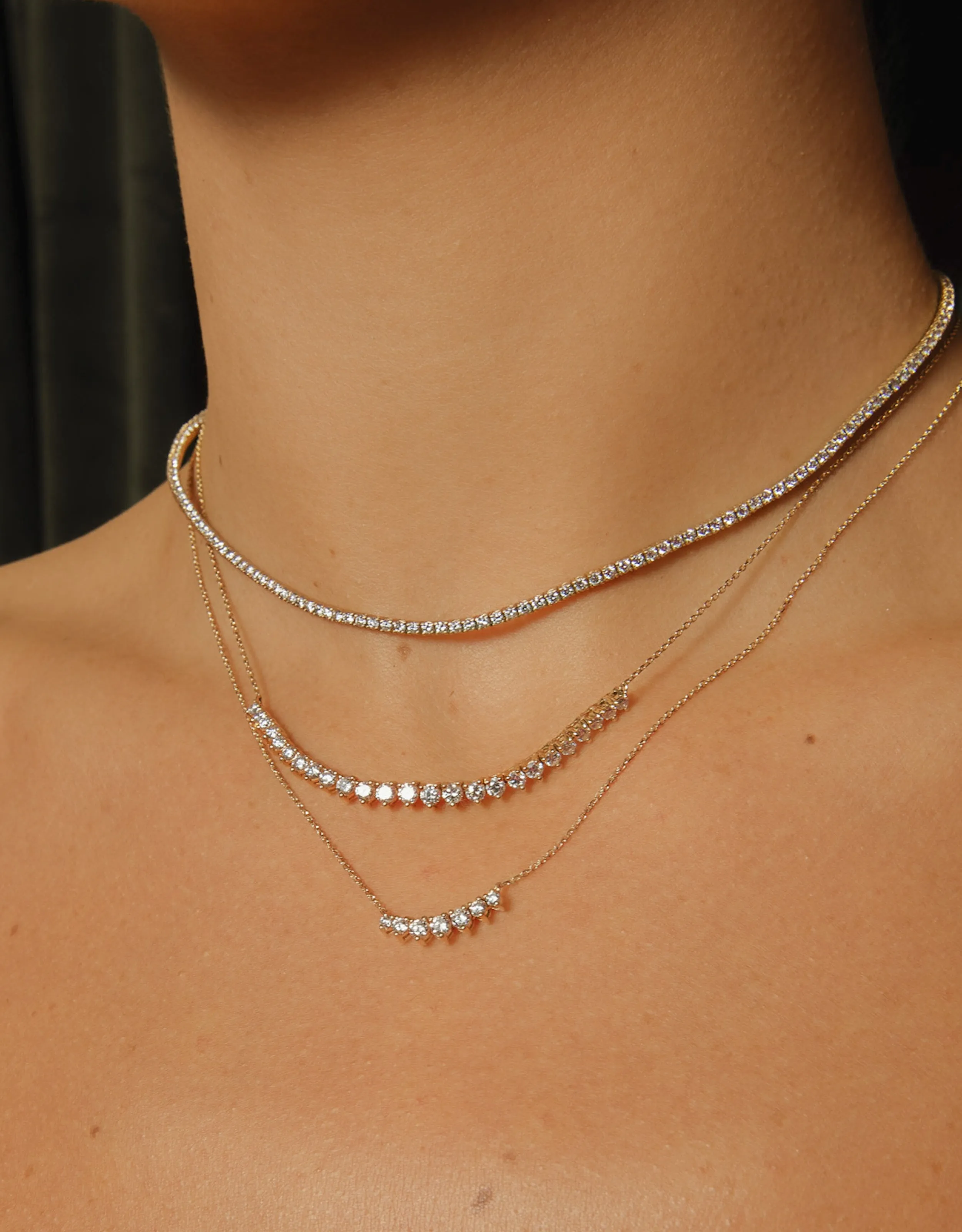 Classic Diamond Tennis Necklace - In Stock sold by Sophie Ratner product image thumbnail 2