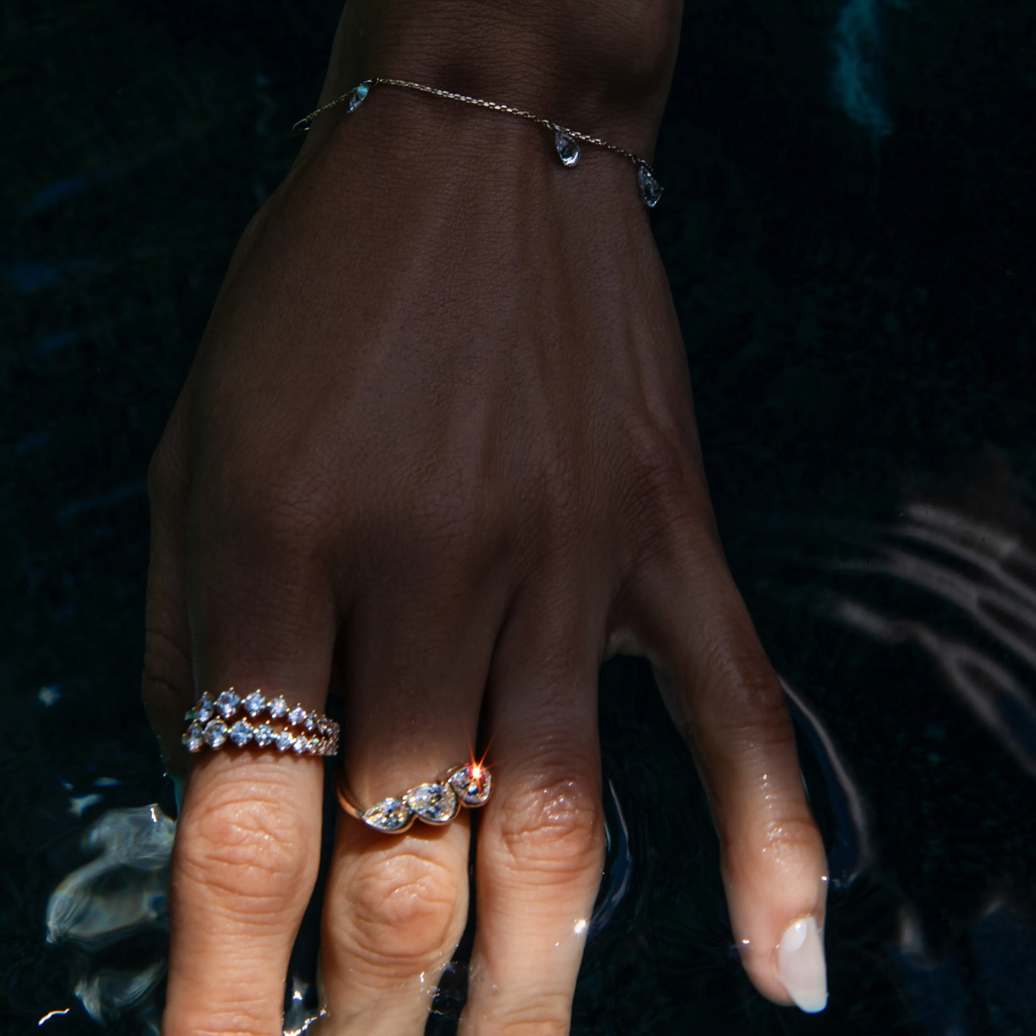 Triplet Droplet Ring Size 7 - In Stock sold by Sophie Ratner product image thumbnail 4