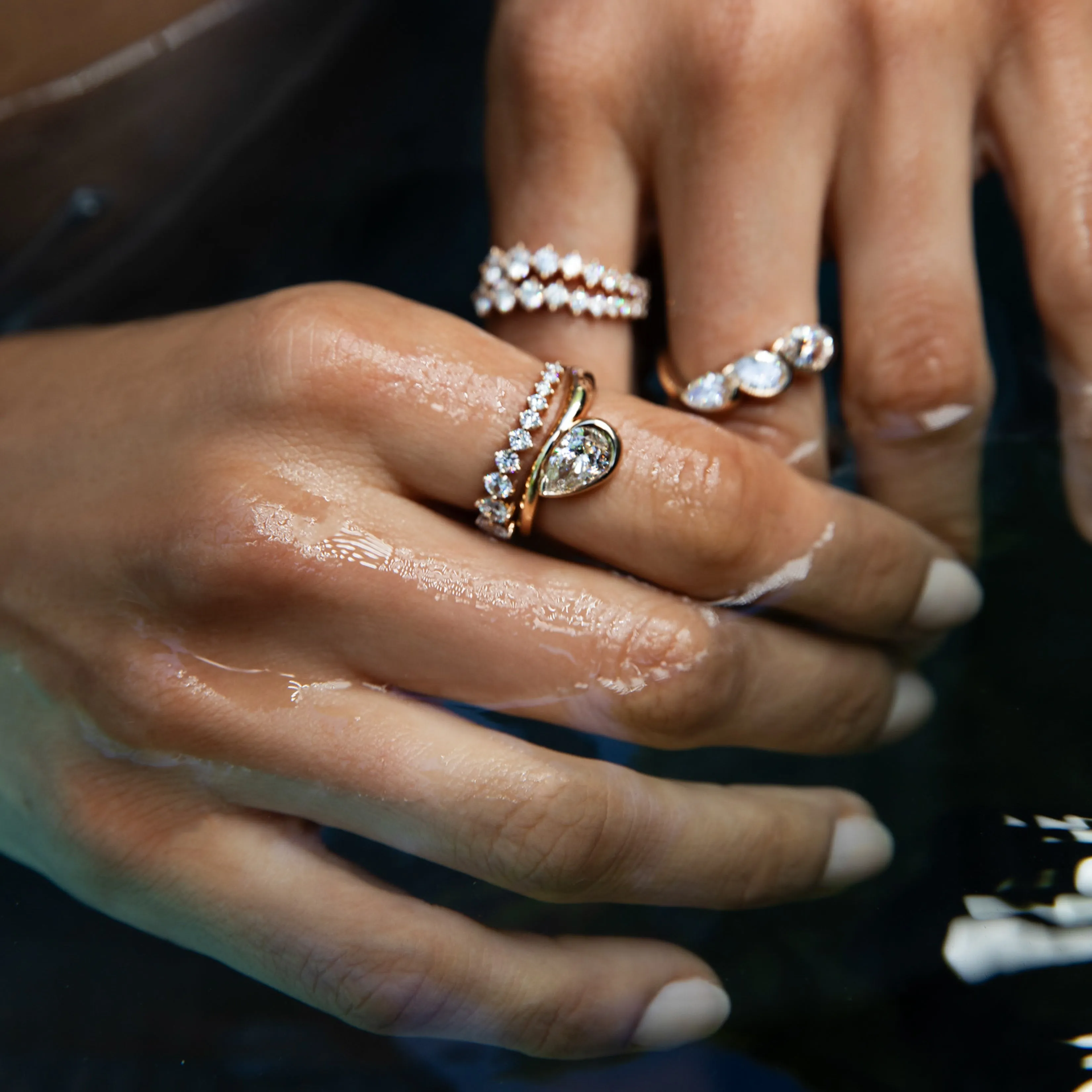 Waved Droplet Ring Size 7 - In Stock sold by Sophie Ratner product image thumbnail 5