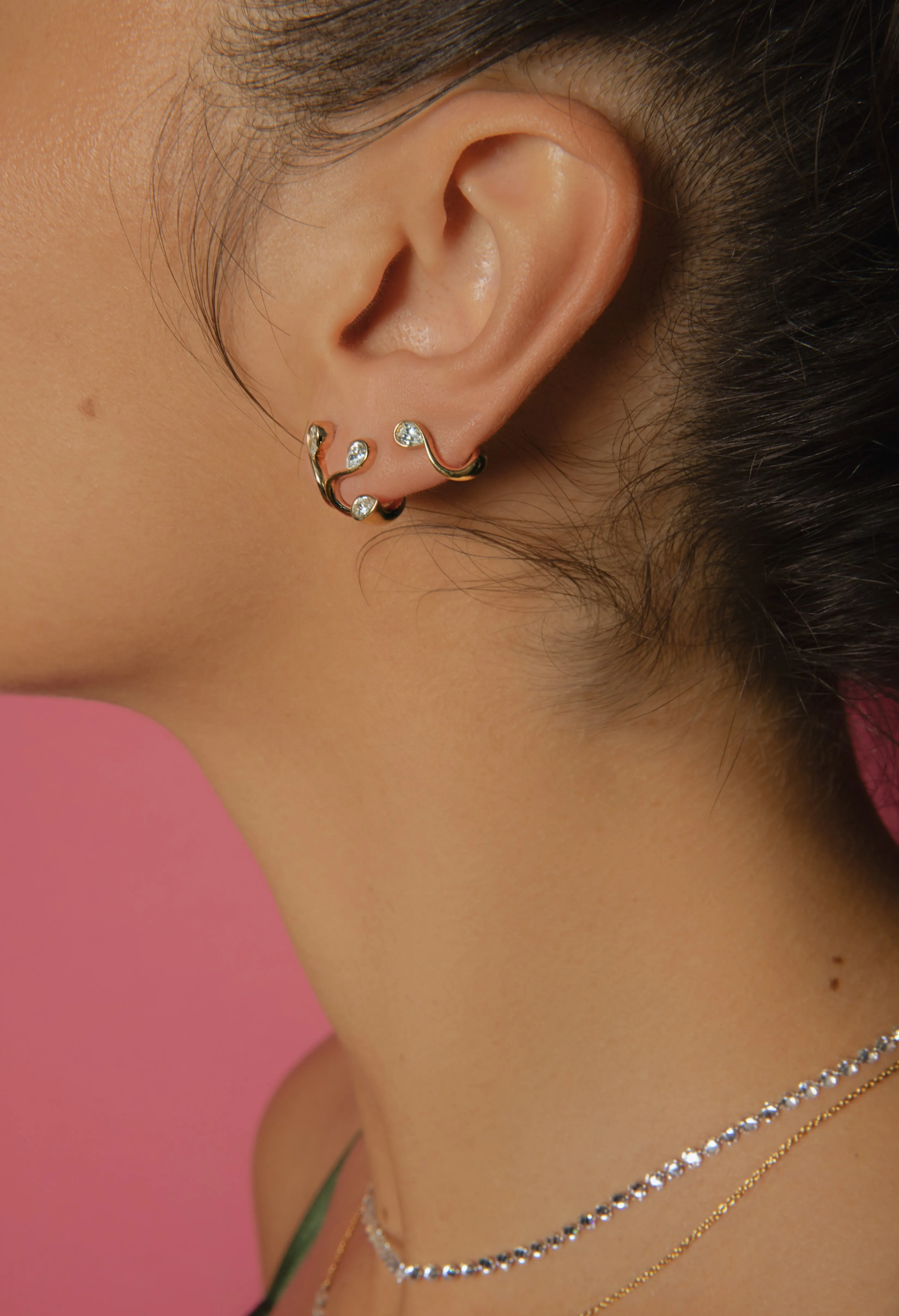 Diamond Forever Earring - In Stock sold by Sophie Ratner product image thumbnail 3