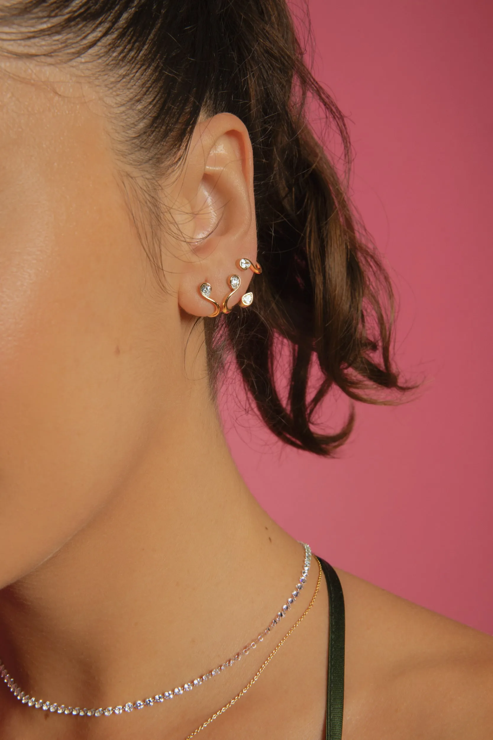 Diamond Forever Earring - In Stock sold by Sophie Ratner product image thumbnail 4