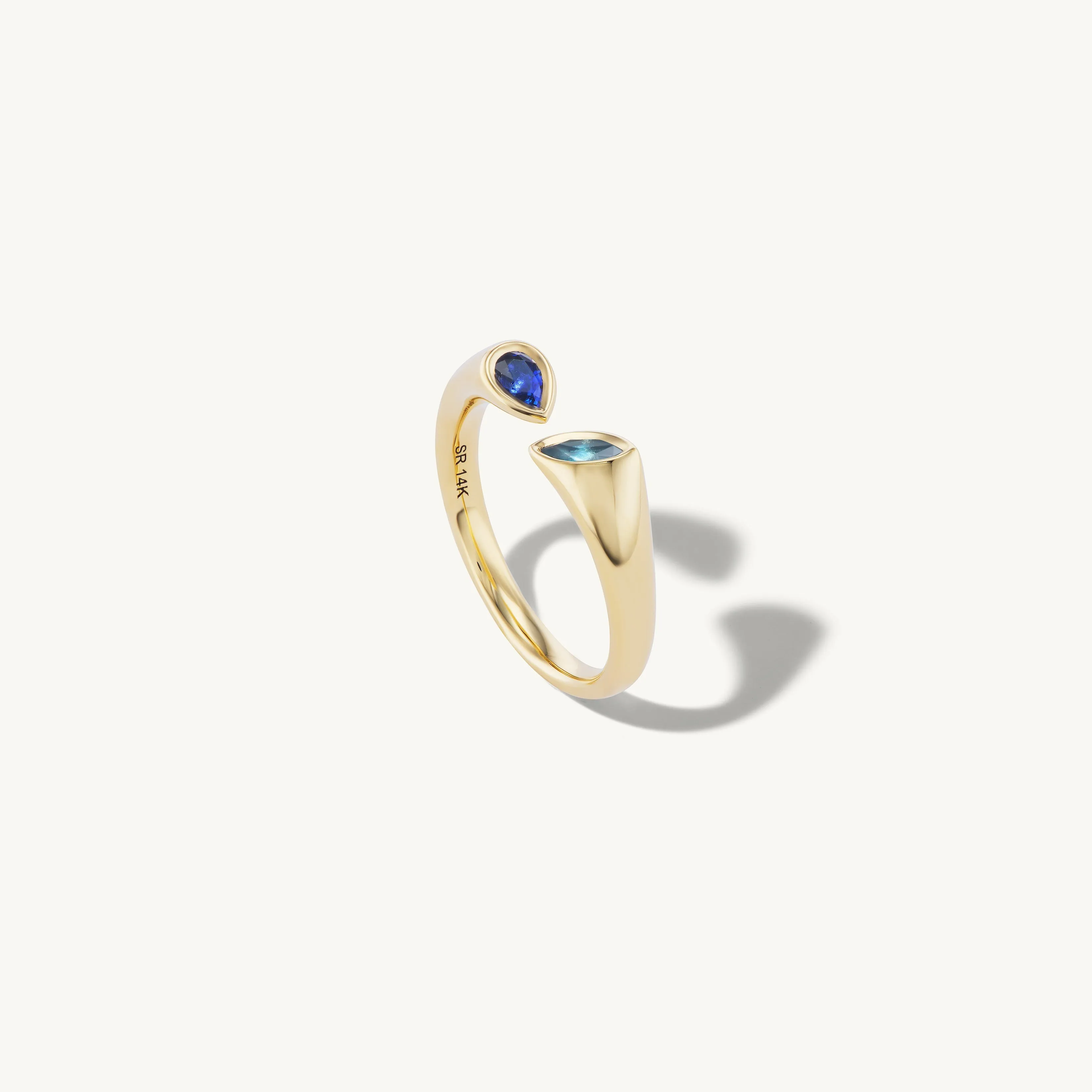 Blue Sapphire Open Band - In Stock sold by Sophie Ratner product image thumbnail 5