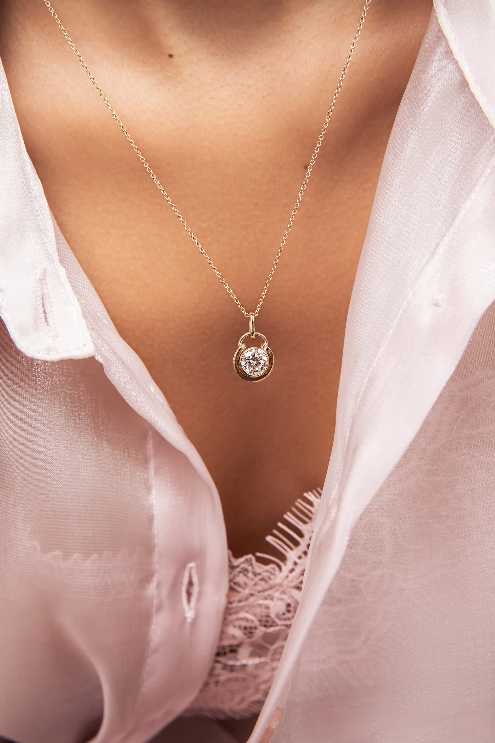 Medium Timekeeper Ruby Birthstone Pendant - In Stock sold by Sophie Ratner product image thumbnail 3