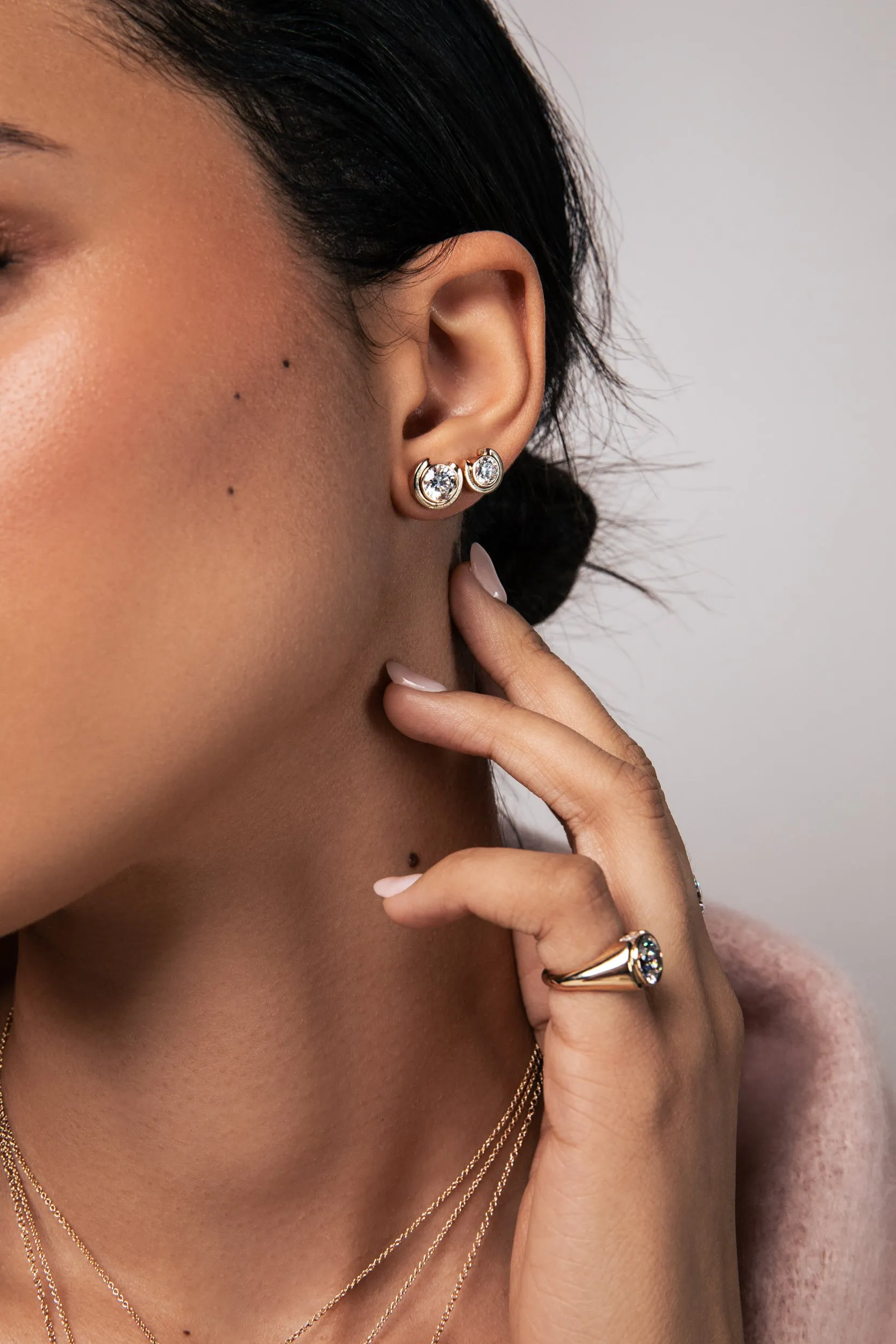 Large Timekeeper Stud - In Stock sold by Sophie Ratner product image thumbnail 3