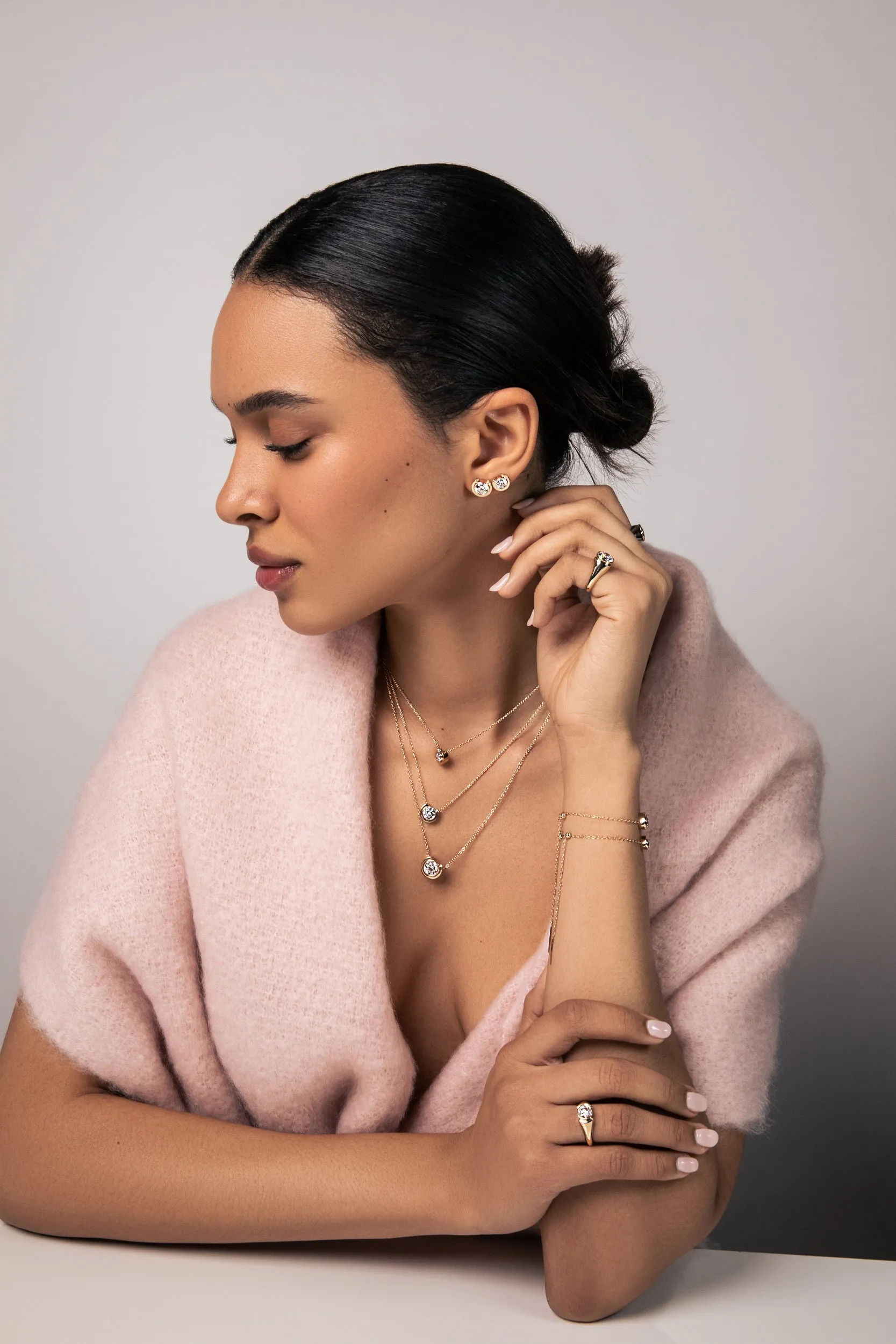 Large Timekeeper Stud - In Stock sold by Sophie Ratner product image thumbnail 4