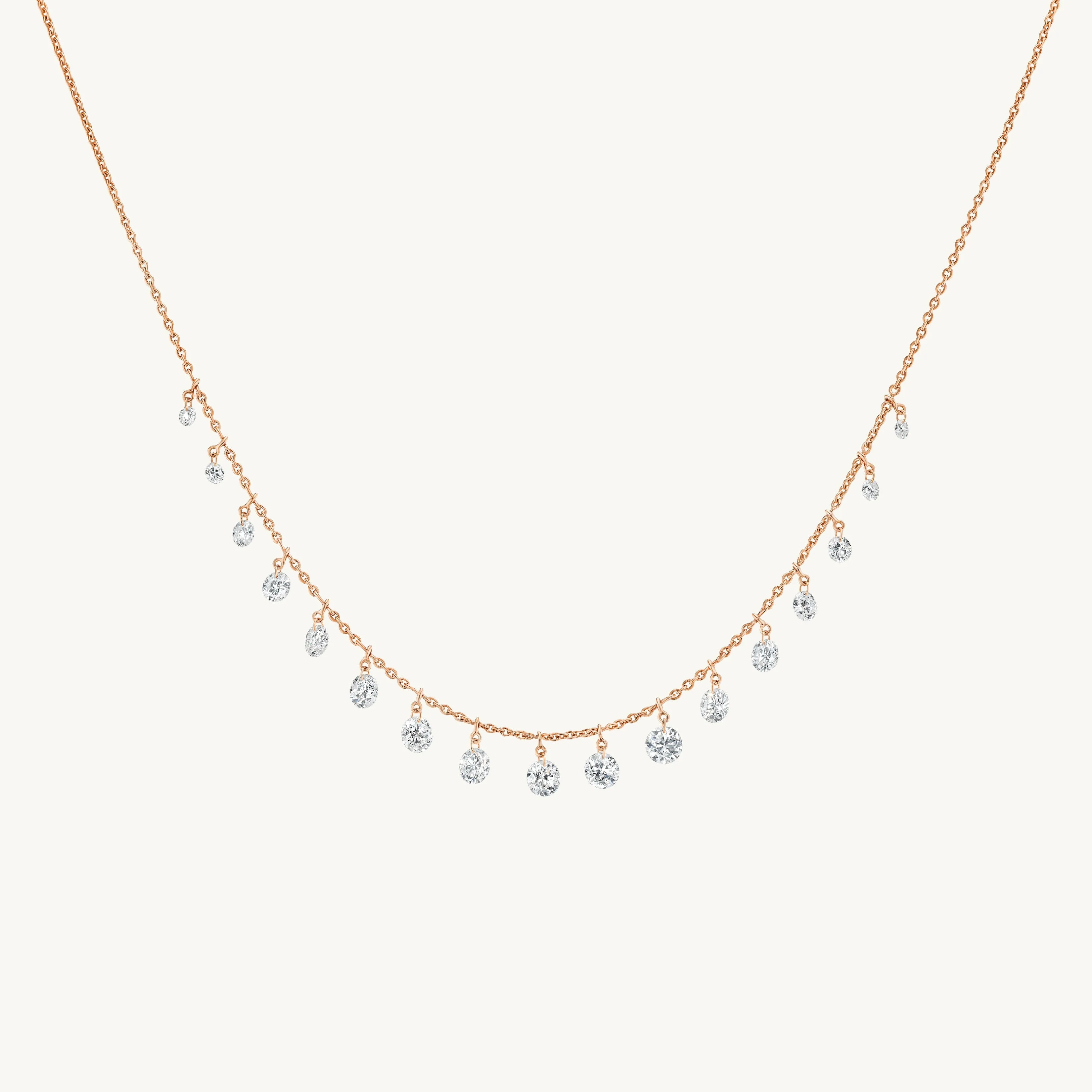 Graduating Pierced Diamond Necklace sold by Sophie Ratner product image thumbnail 5