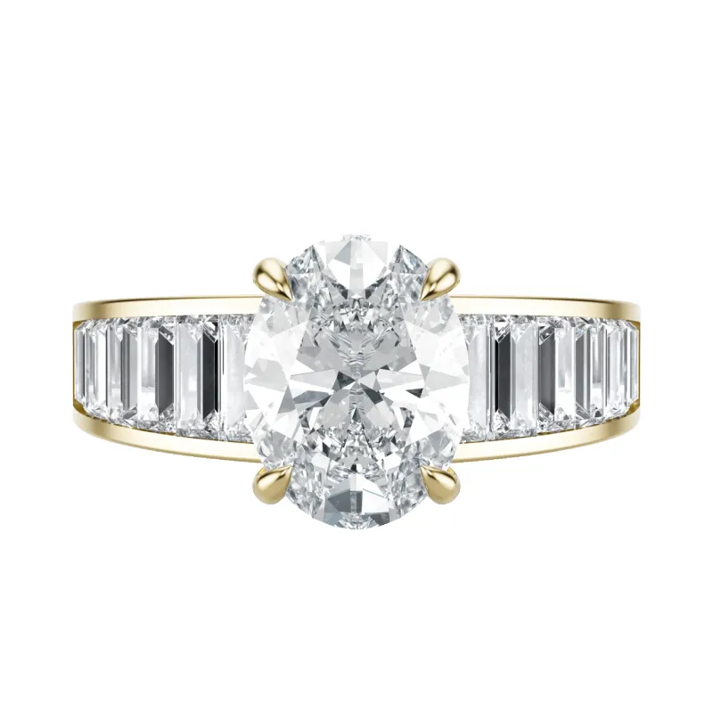 Deco - Oval, 2CT made by Sophie Ratner