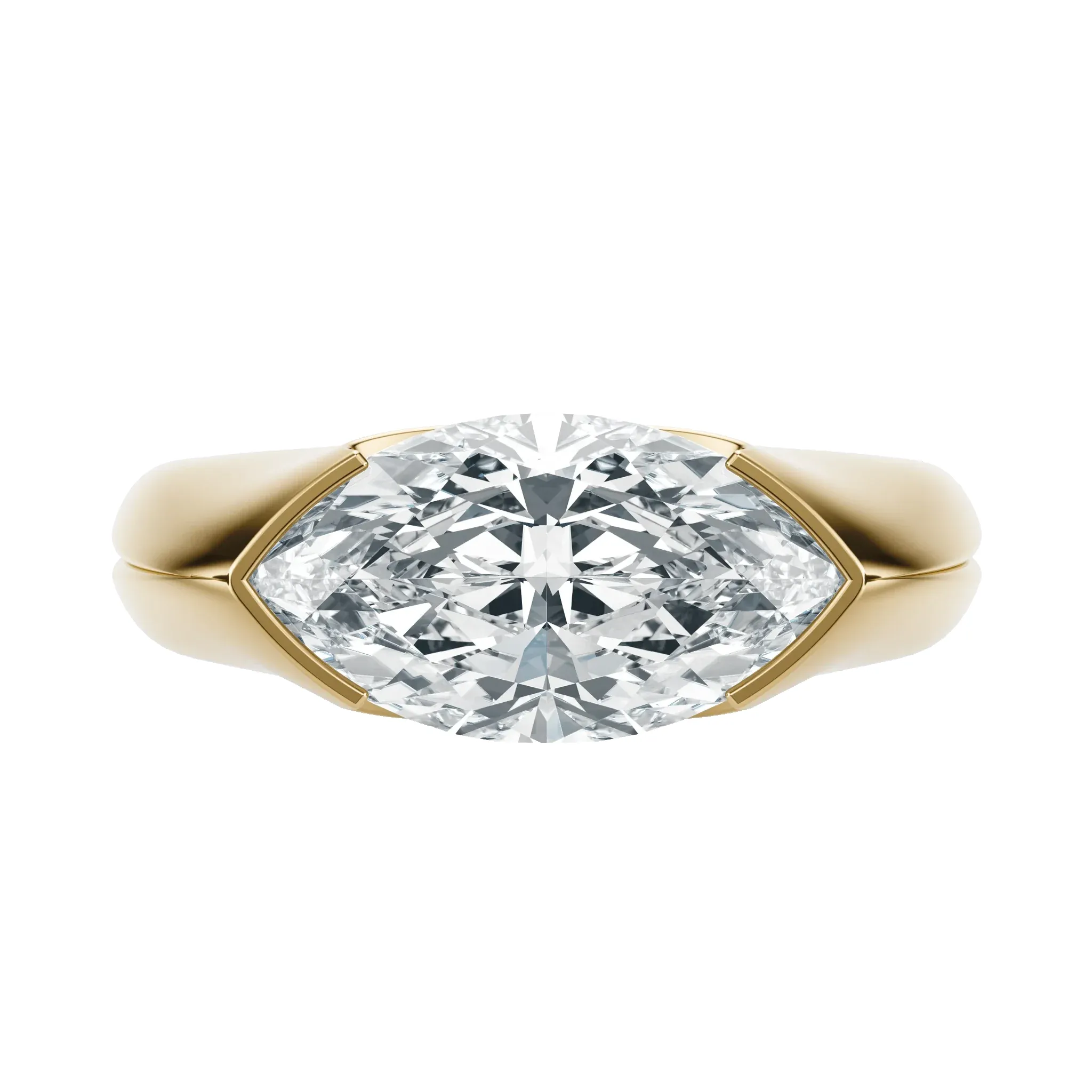Sunset Grooved - Marquise, 2.5CT sold by Sophie Ratner