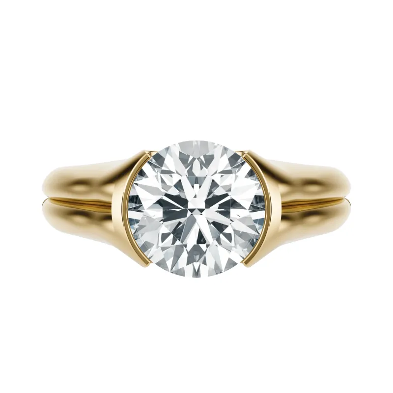 Sunset Grooved - Round, 3CT made by Sophie Ratner