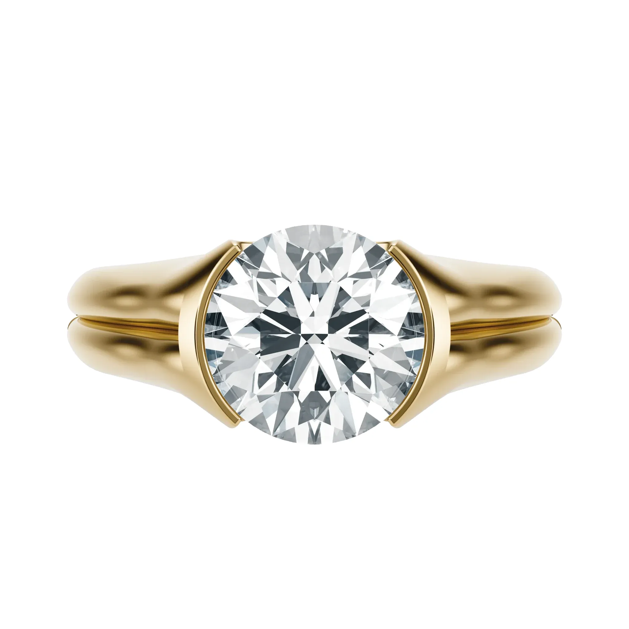 Sunset Grooved - Round, 2CT sold by Sophie Ratner