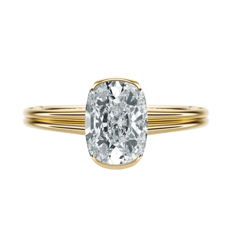 Slim - Elongated Cushion, 2.5CT made by Sophie Ratner