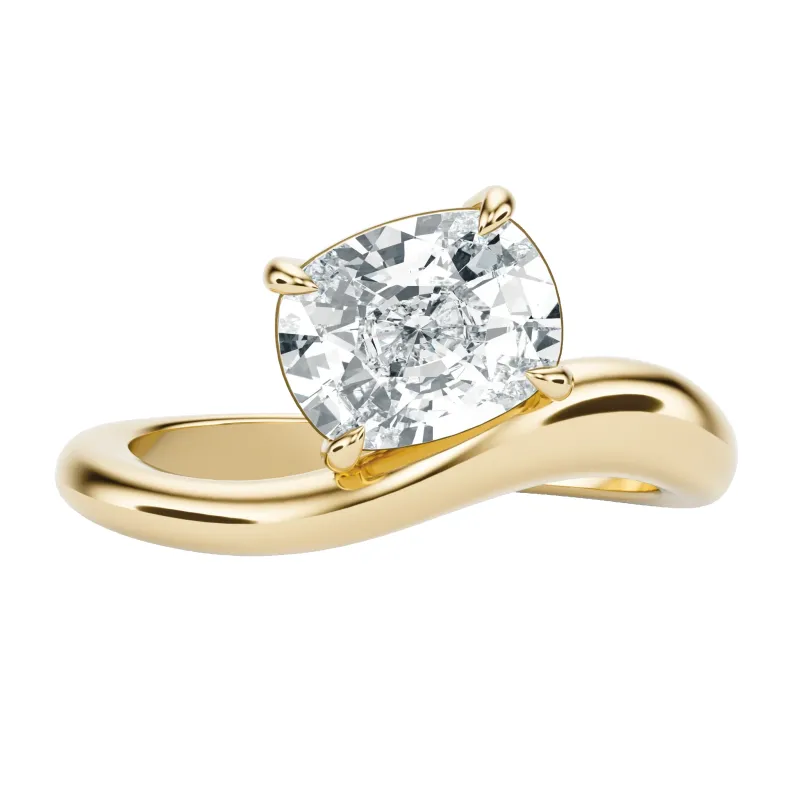 Sea - Cushion, 2.5CT made by Sophie Ratner