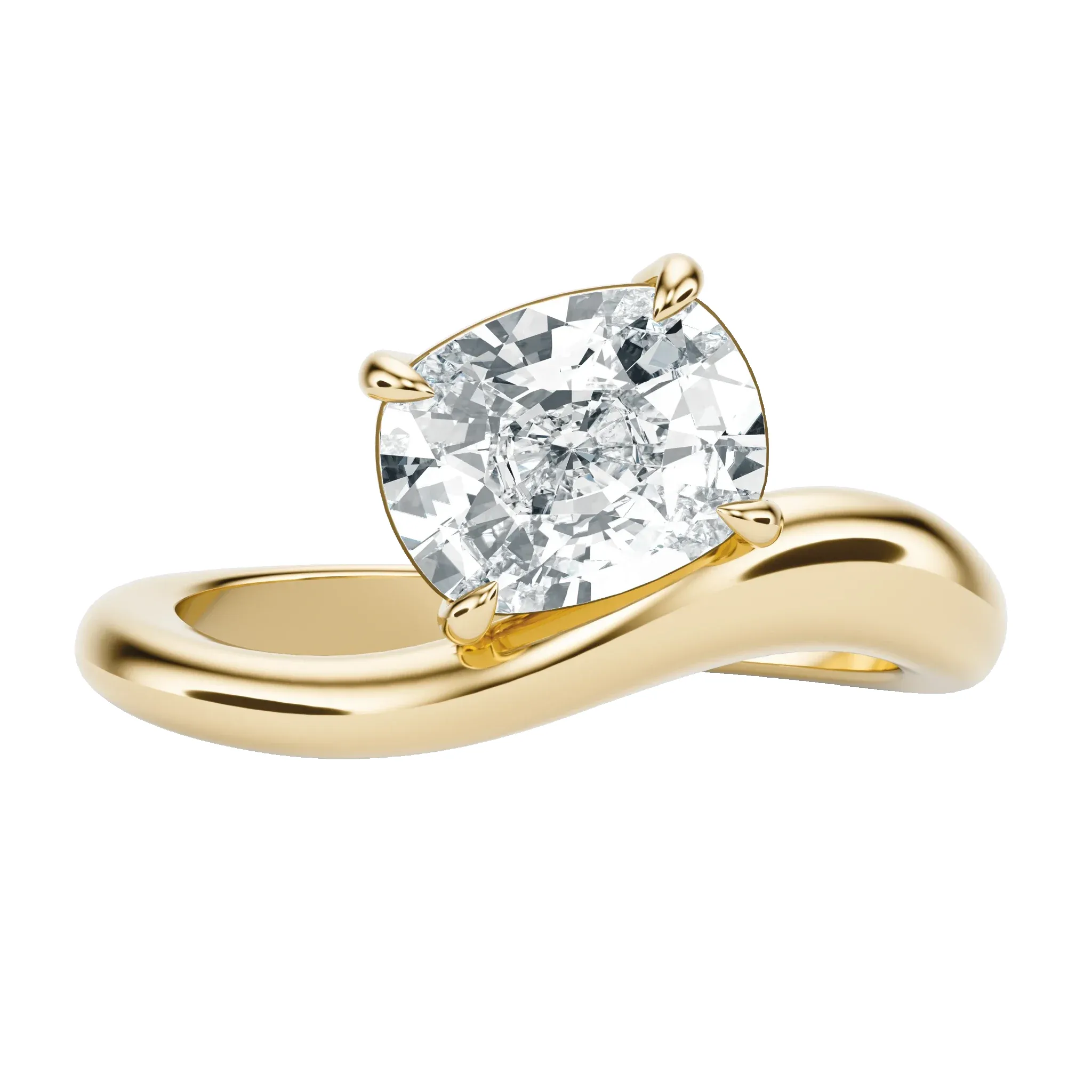 Sea - Cushion, 2.5CT sold by Sophie Ratner