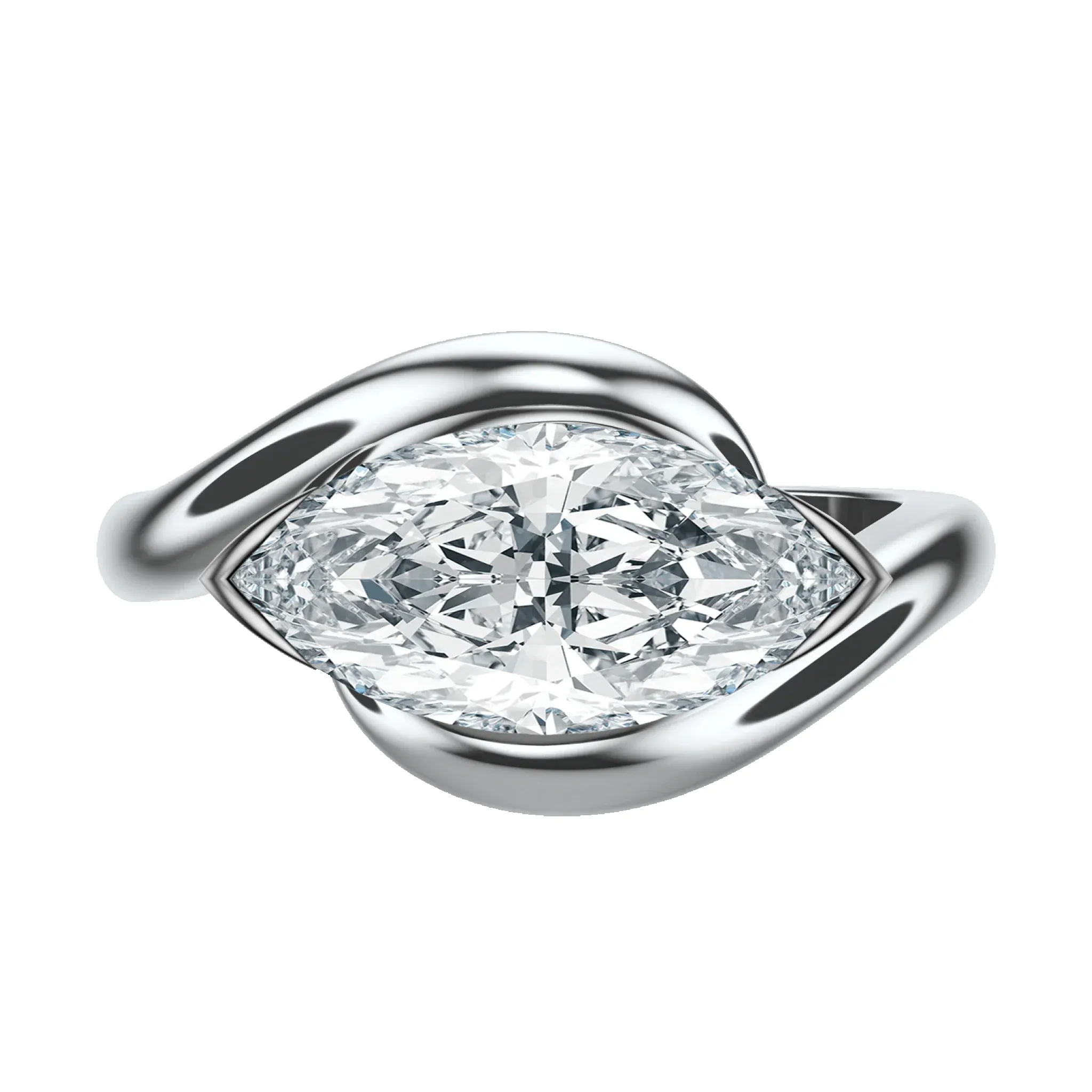 Ribbon - Marquise, 3CT sold by Sophie Ratner product image thumbnail 3