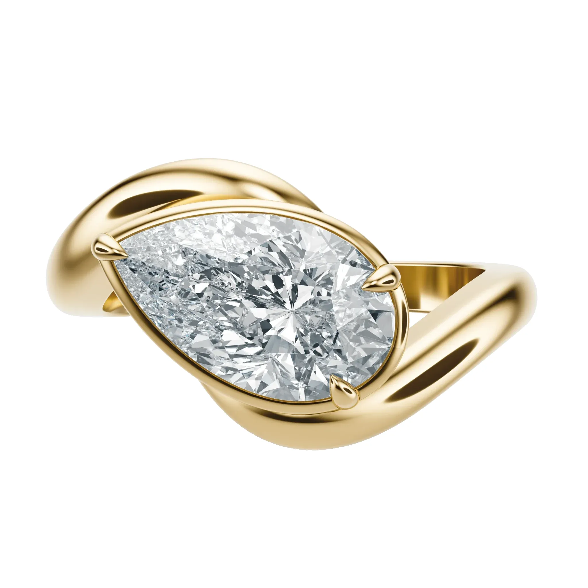Contour - Pear, 2.5CT sold by Sophie Ratner product image thumbnail 4