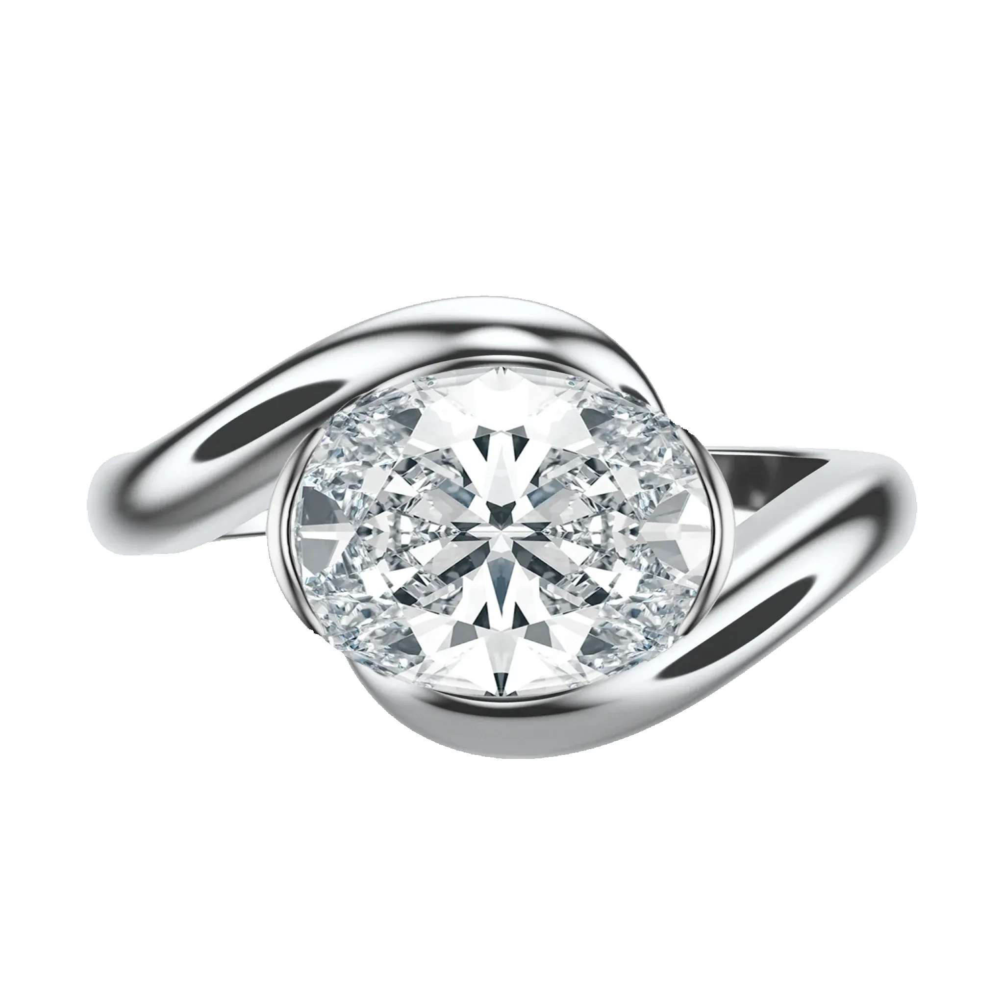Contour - Oval, 2CT sold by Sophie Ratner product image thumbnail 3