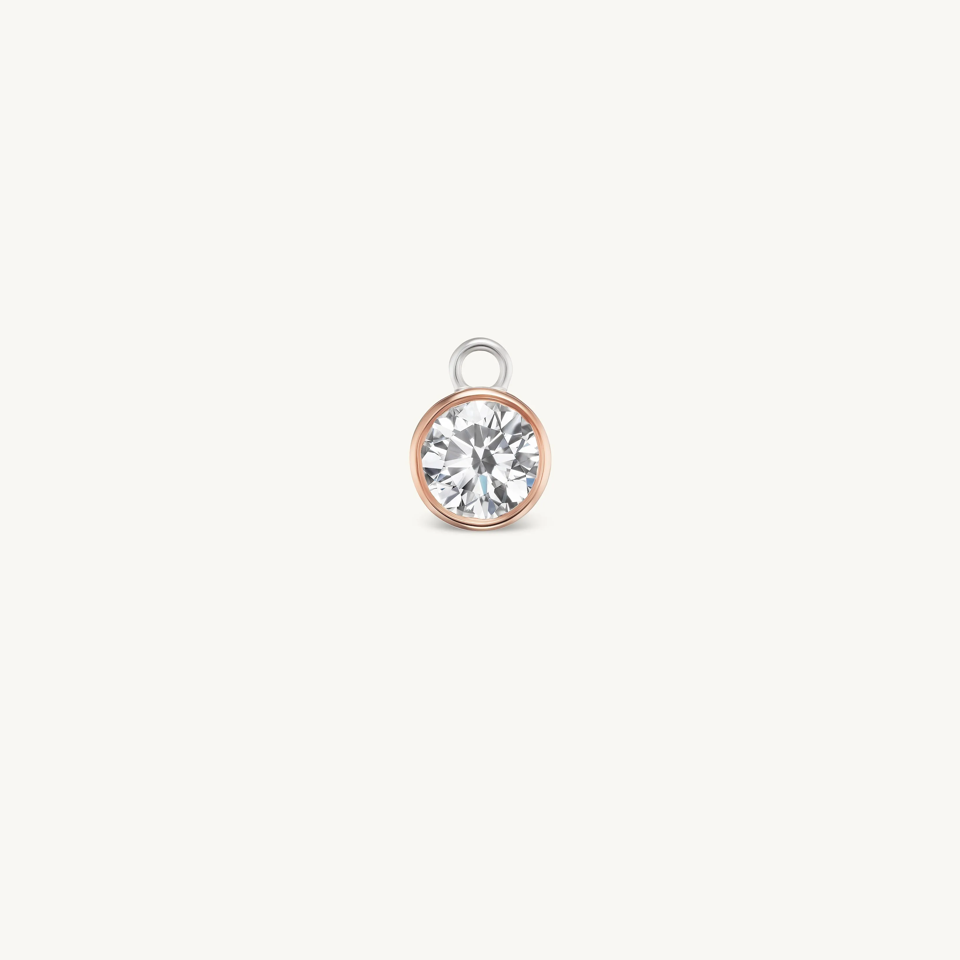 1 Carat Round Bezel Earring Charm sold by Sophie Ratner product image thumbnail 2