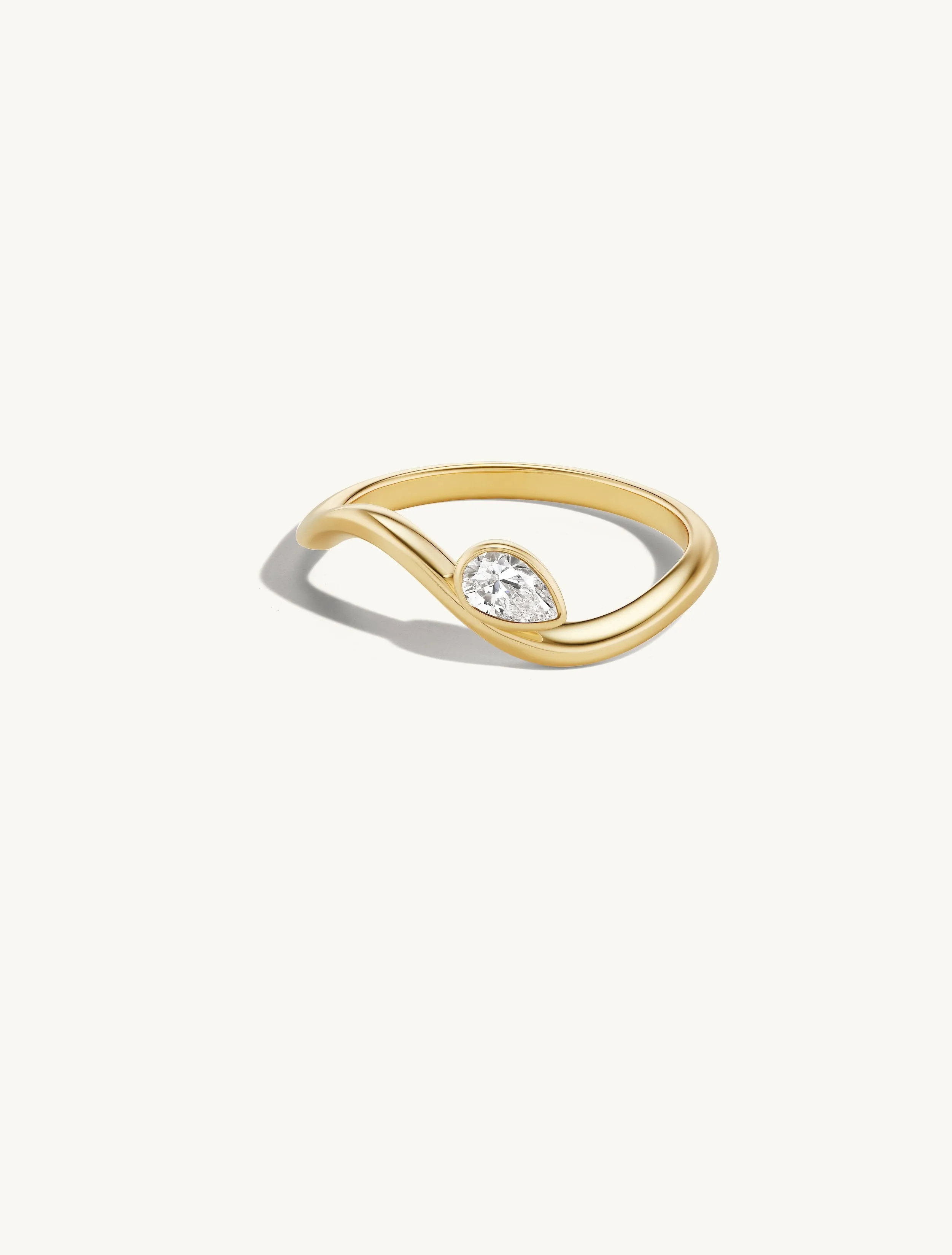 Small Pear Trace Ring sold by Sophie Ratner