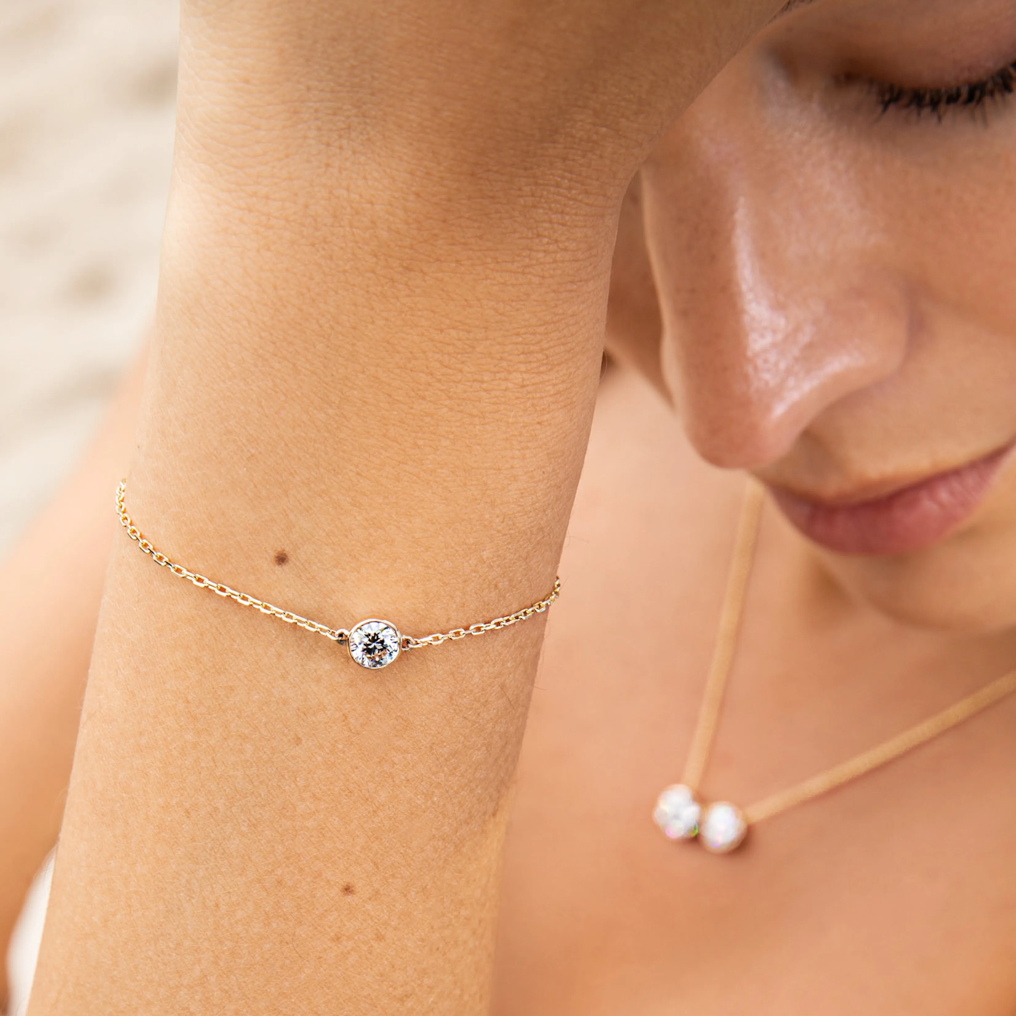 Round Bezel Bracelet sold by Sophie Ratner product image thumbnail 2