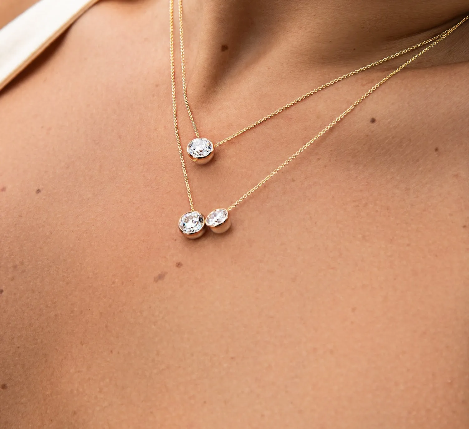 Round Bezel Necklace sold by Sophie Ratner product image thumbnail 2