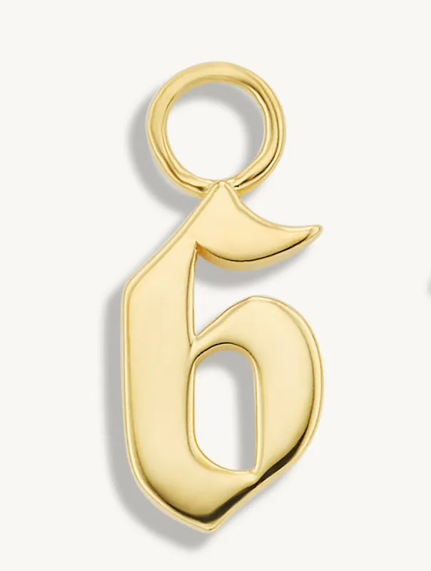 Bonne Chance Earring Charm Six sold by Sophie Ratner