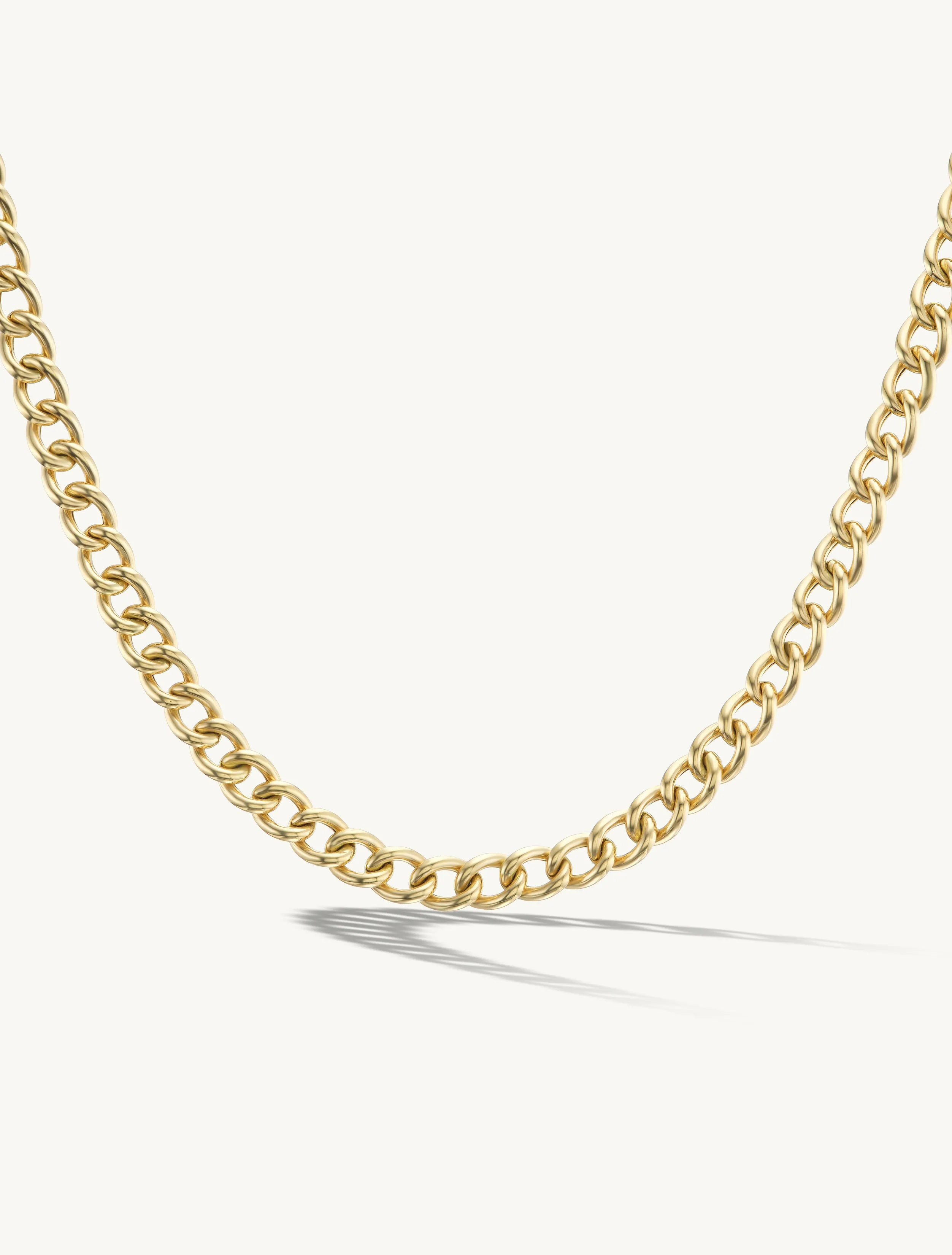 Elongated Cuban Chain Necklace sold by Sophie Ratner