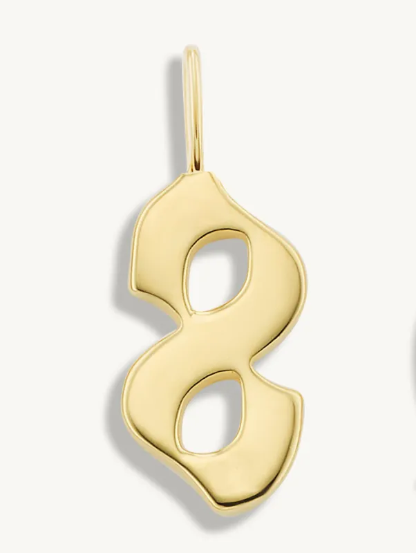 Bonne Chance Necklace Charm Eight sold by Sophie Ratner